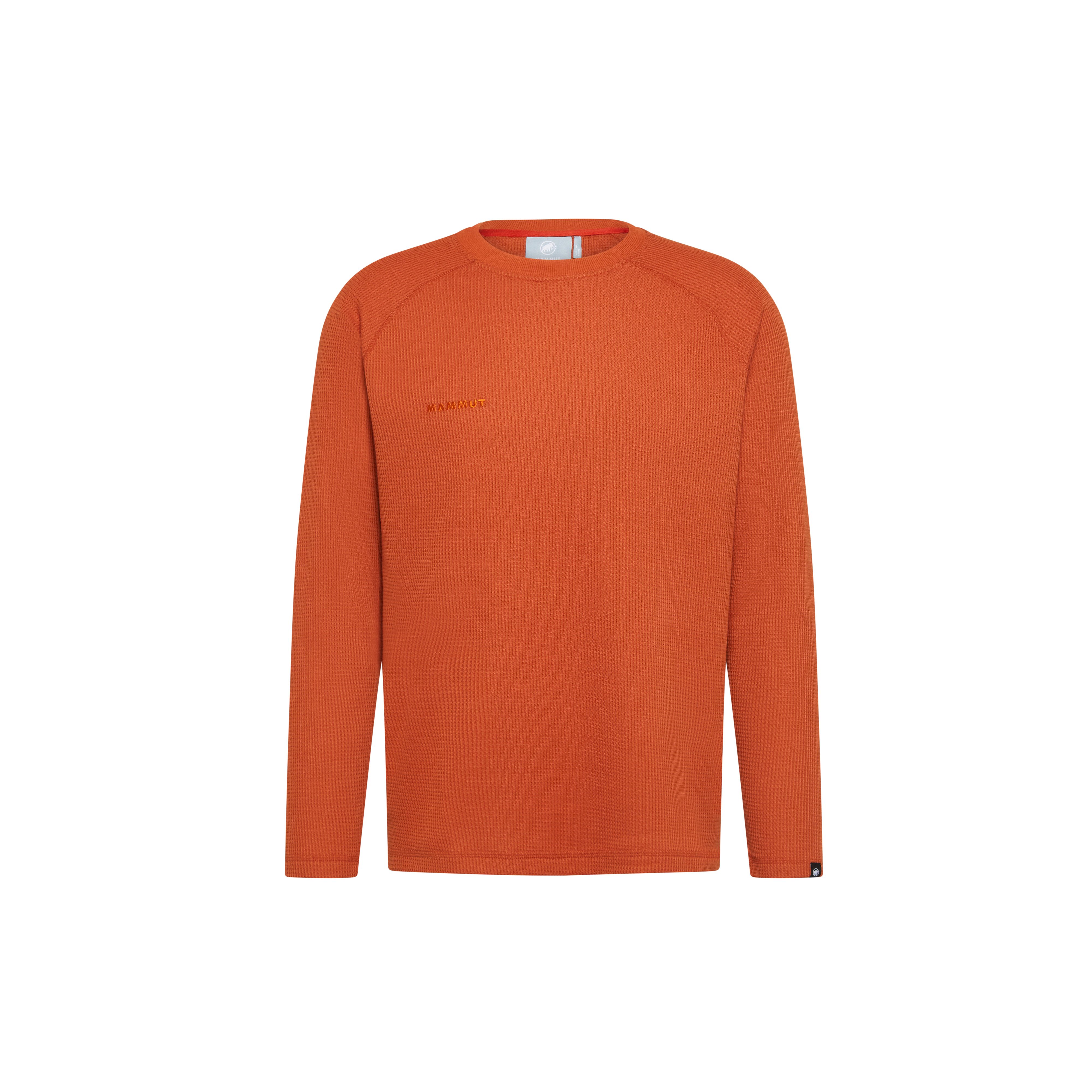 Mammut Innominata Waffle ML Crew Neck Men - Black/Autumn larice/Dark marsh - Thumbnail