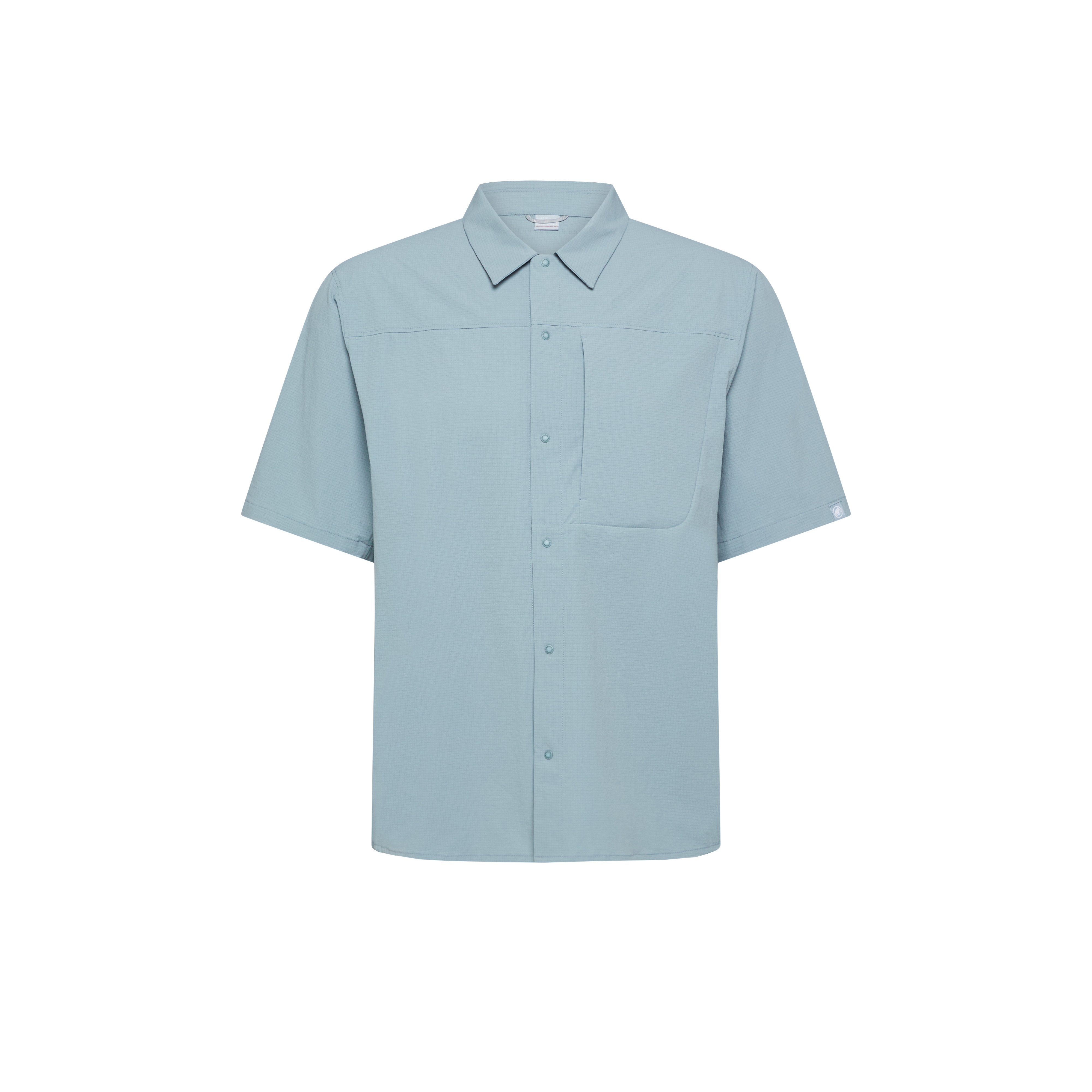 Mammut Valley Airdot Shirt Men - Creas black/Creas blue - Thumbnail