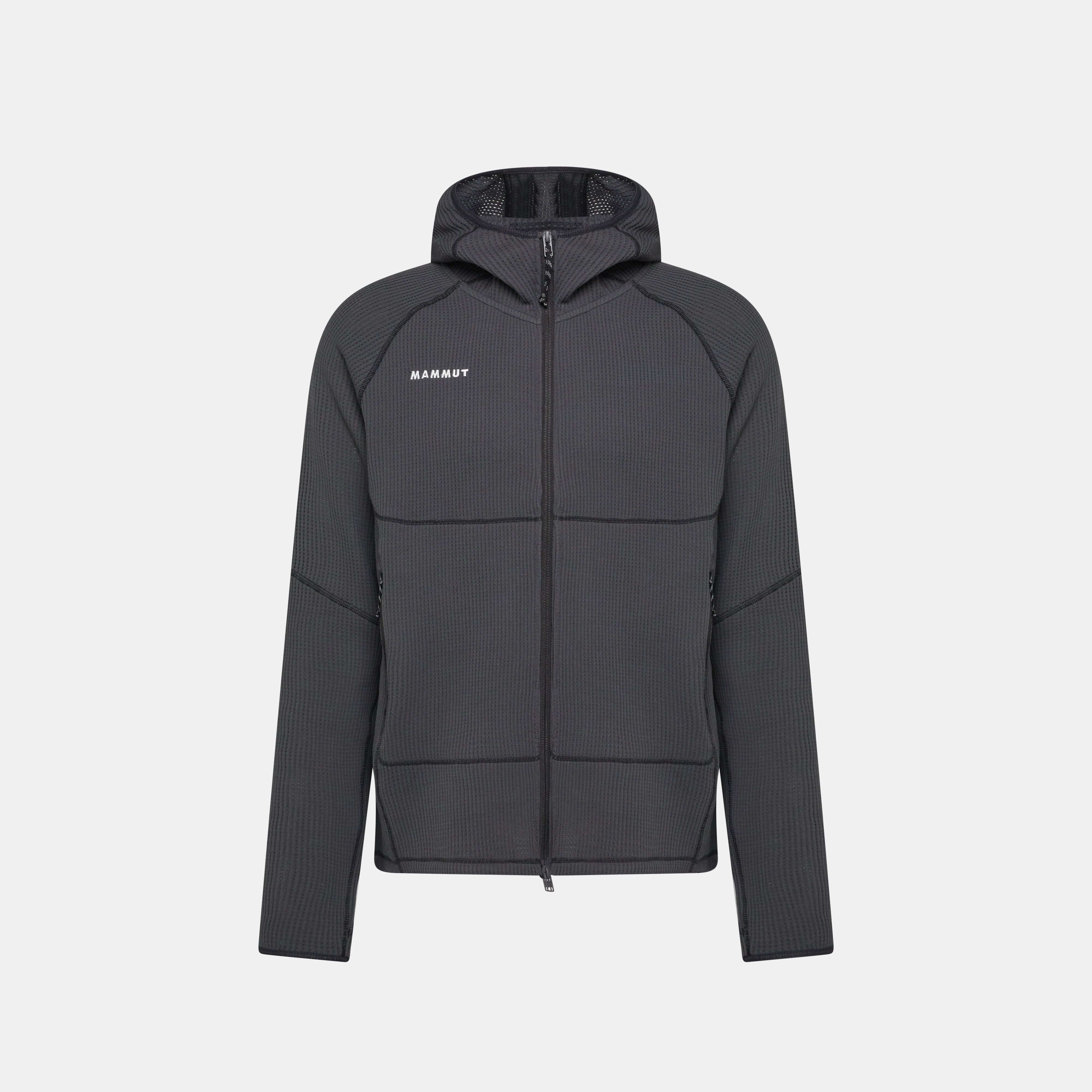 Mammut Valley Powerdry ML Hooded Jacket Men, creas black - Creas black - Main image