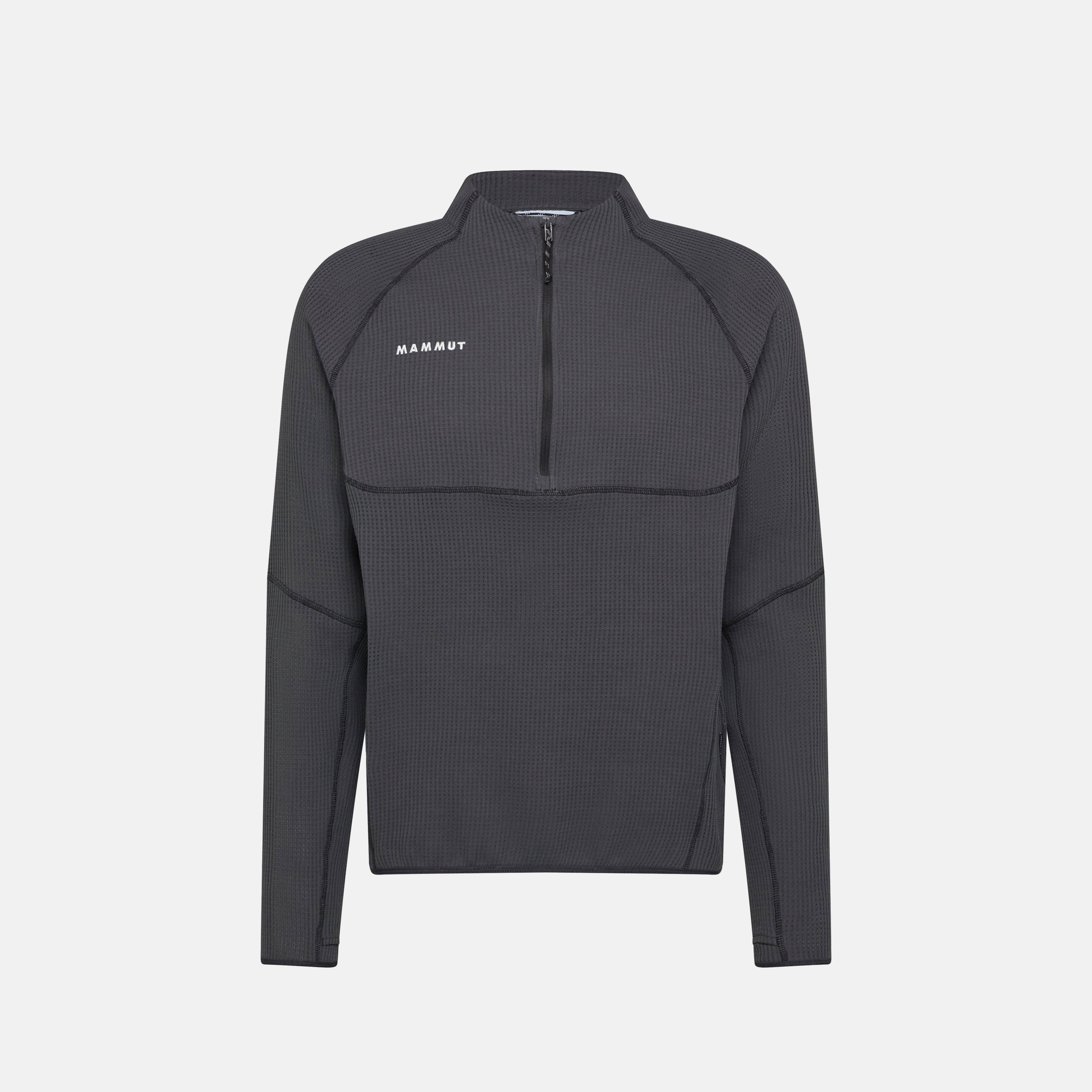 Mammut Valley Powerdry ML Half Zip Pull Men, creas black - Creas black - Main image