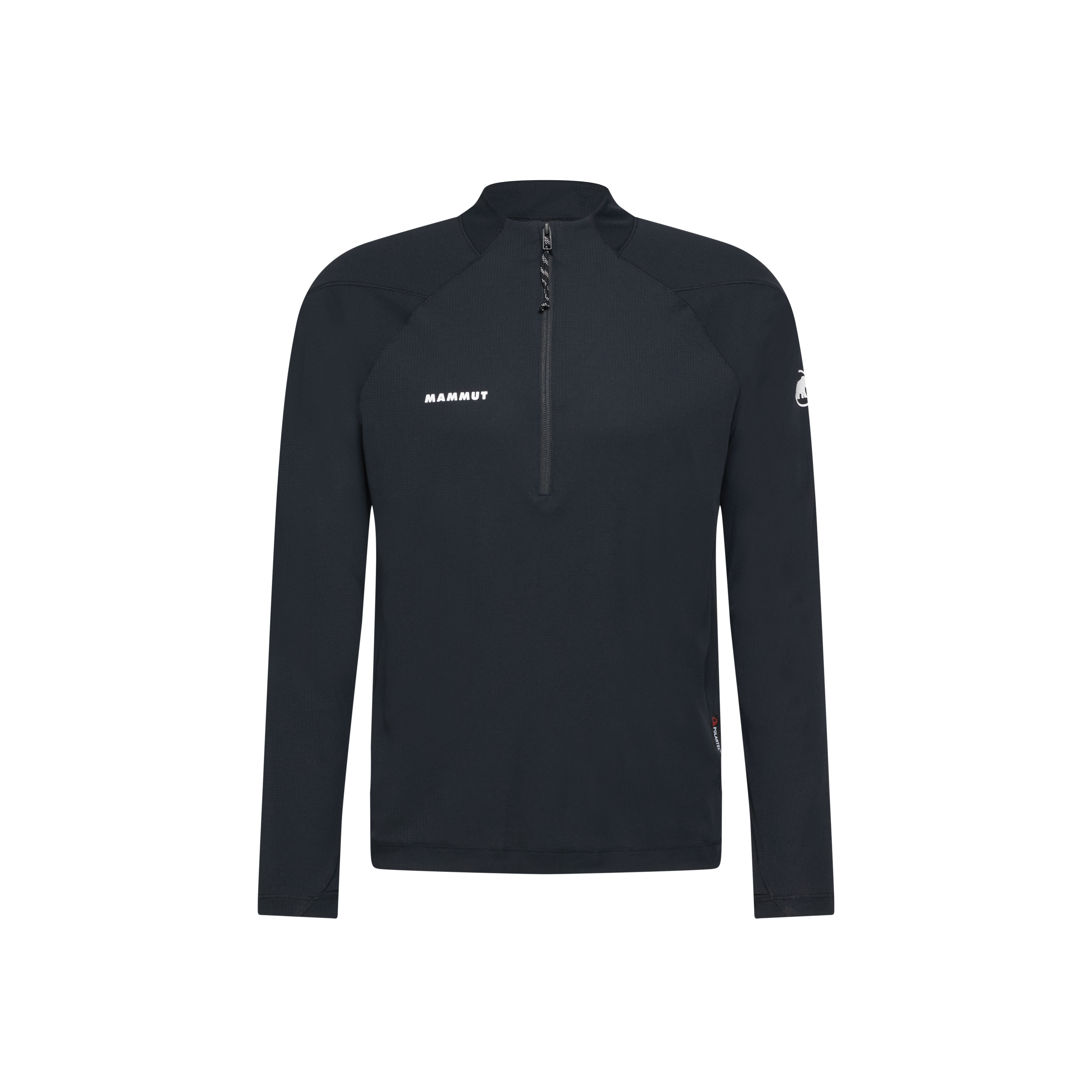 Mammut Valley Powerdry FL Half Zip T-Shirt Men, creas black - Creas black