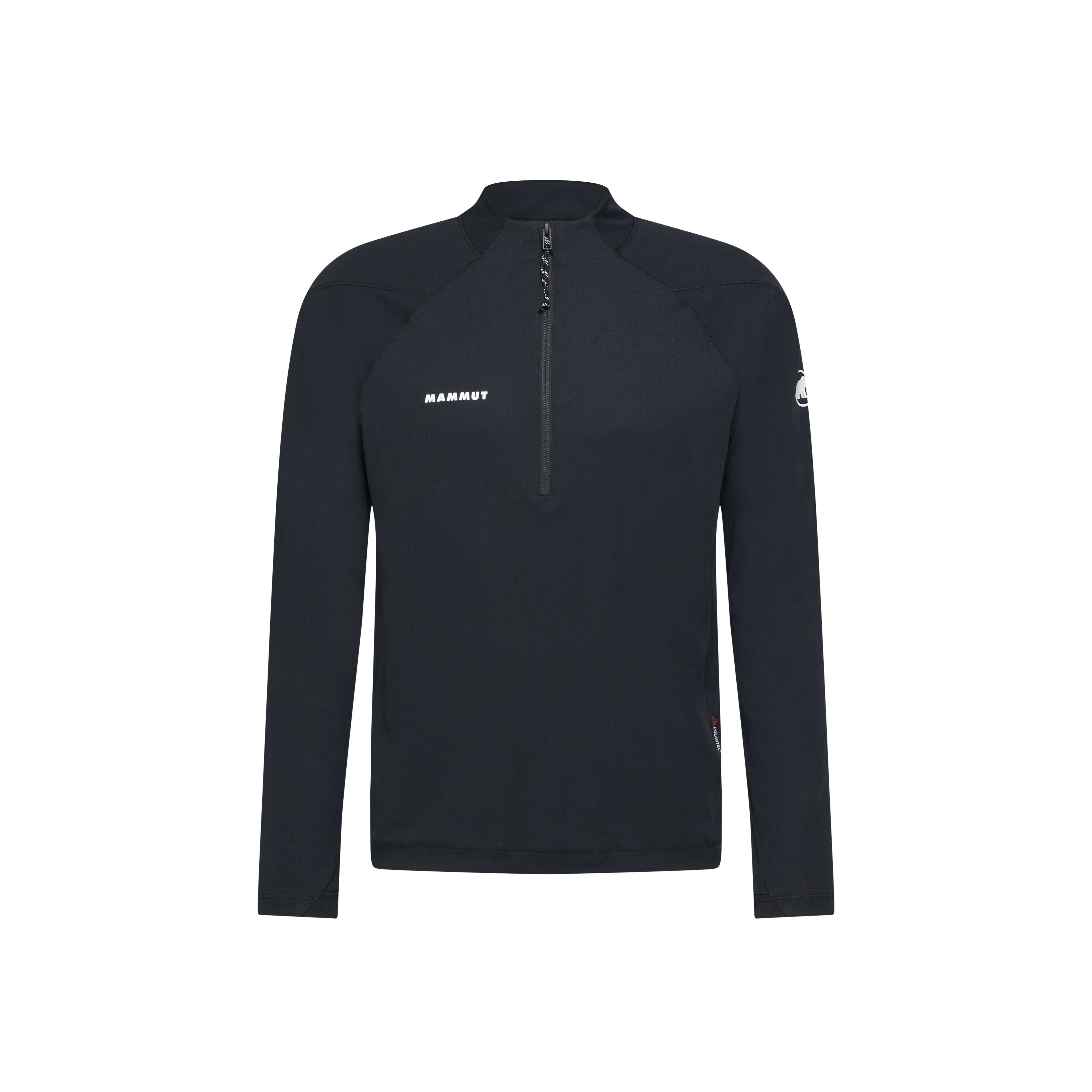 Mammut Valley Powerdry FL Half Zip T-Shirt Men - Creas black - Thumbnail