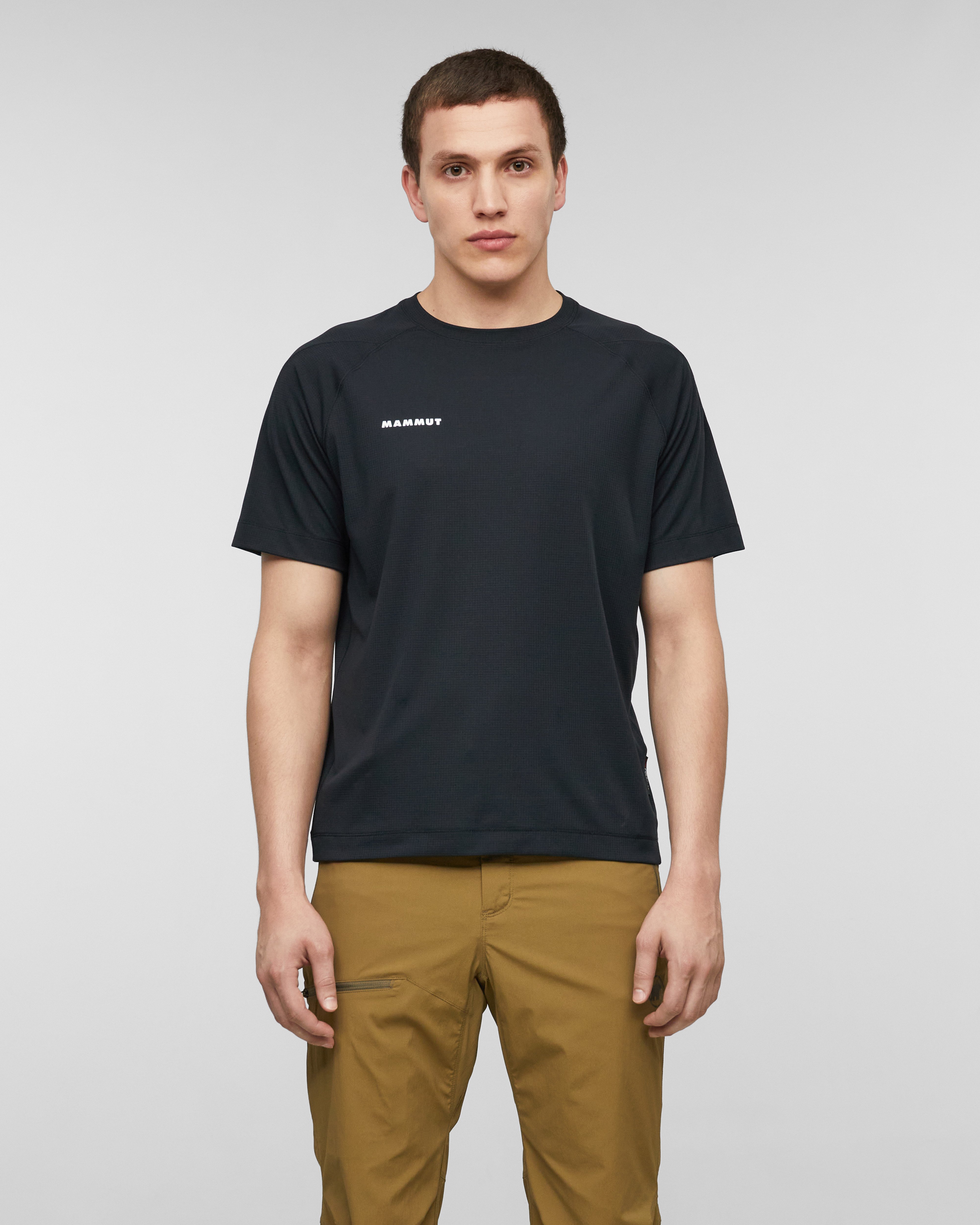 Mammut Valley Powerdry FL T-Shirt Men, creas black - Creas black - Model front view