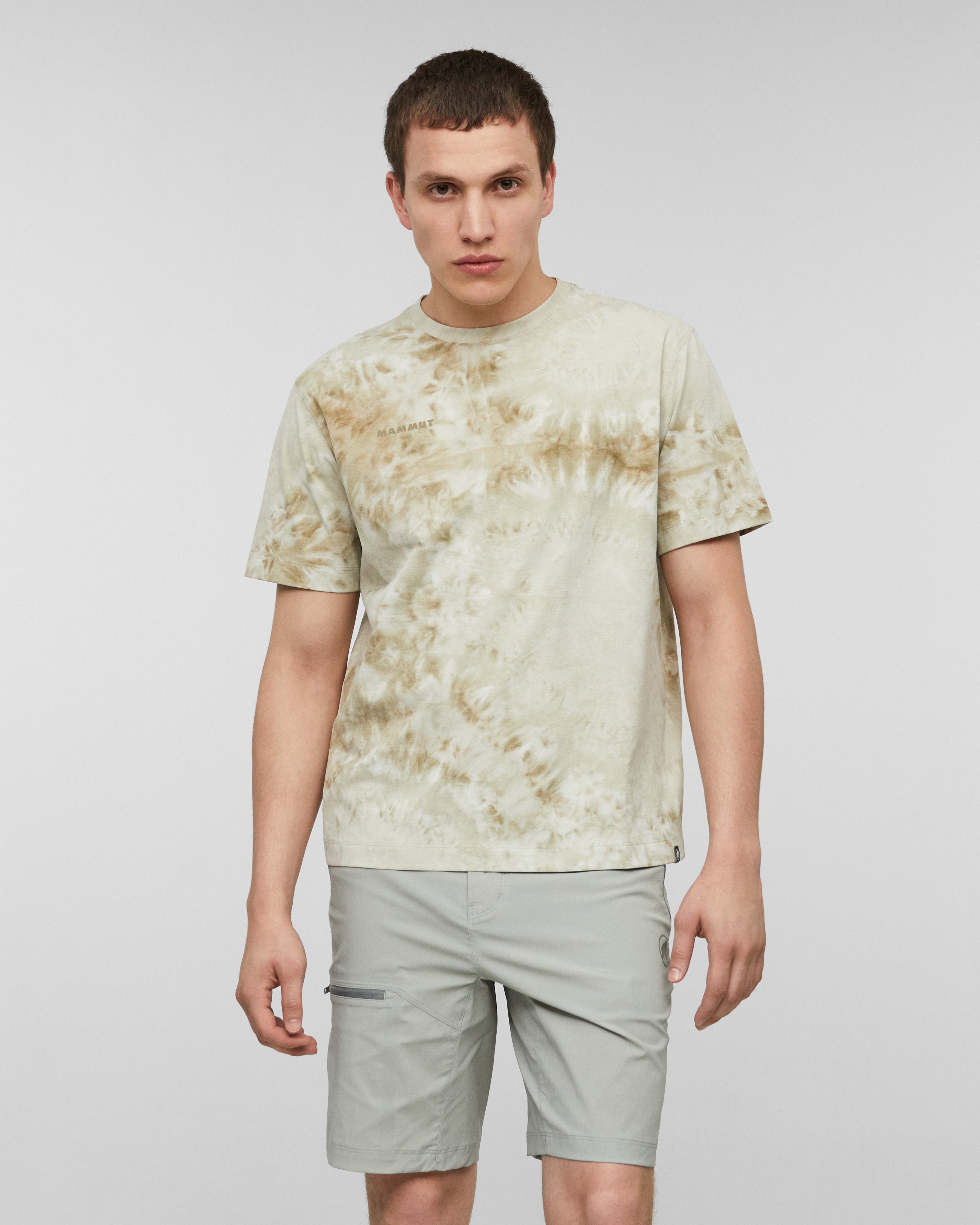 Mammut  Valley T-Shirt Men Tye-Dye, creas khaki - Creas khaki - Model front view