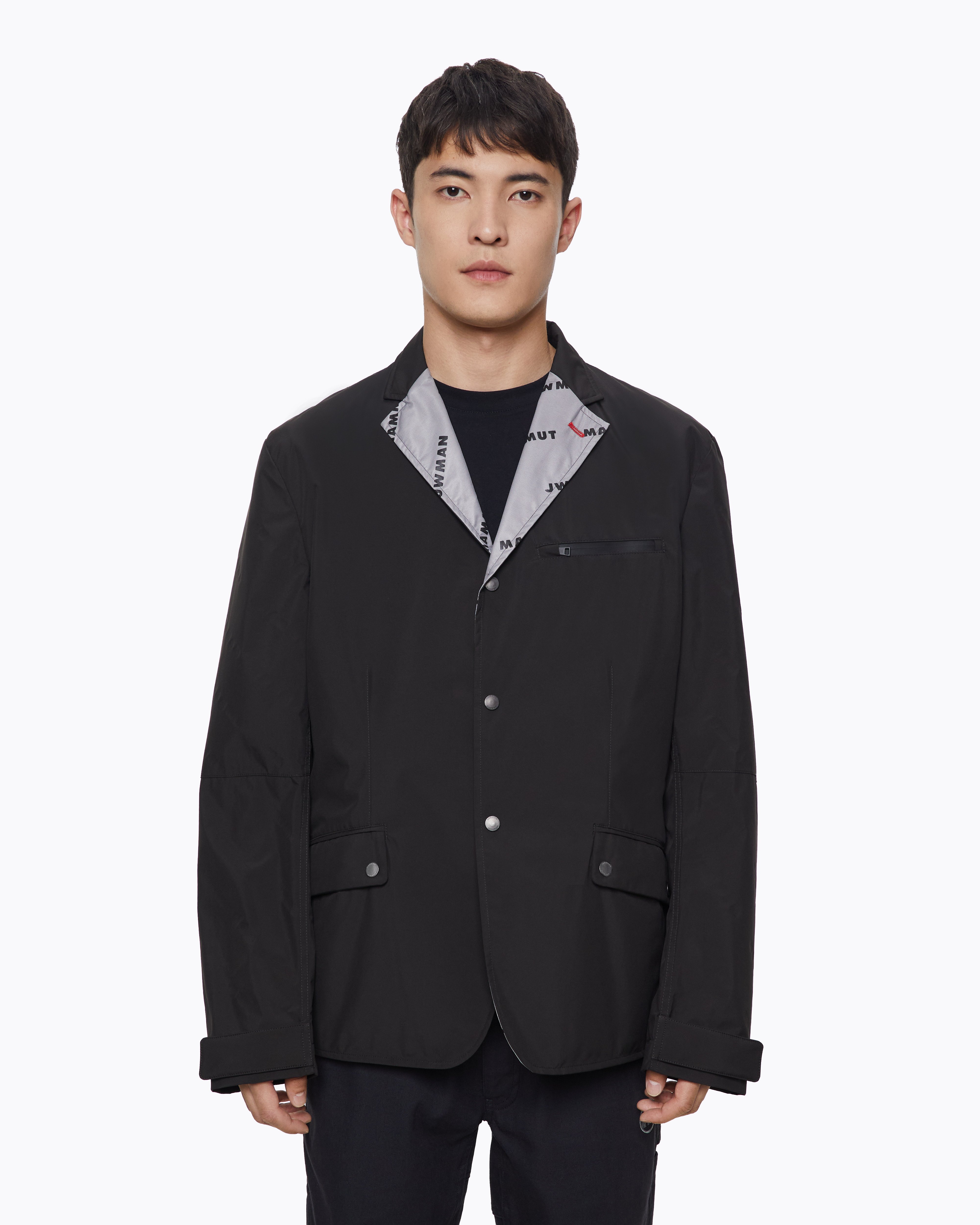 Mammut JWMAN + MAMMUT WR-J910 Puckered Jacket, black - Black - Model front view