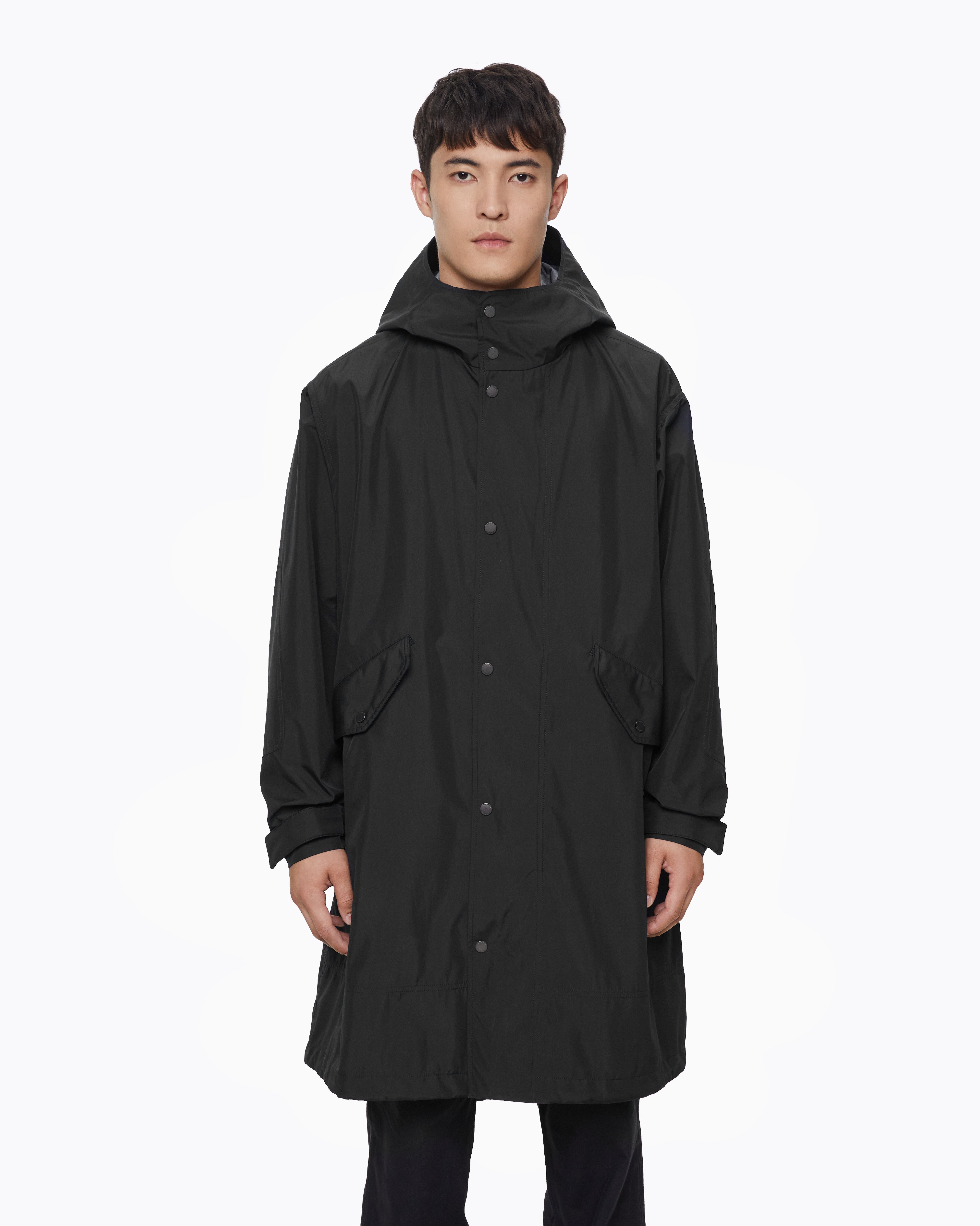 Mammut JWMAN + MAMMUT WR-C910 Mod Coat, black - Black - Model front view