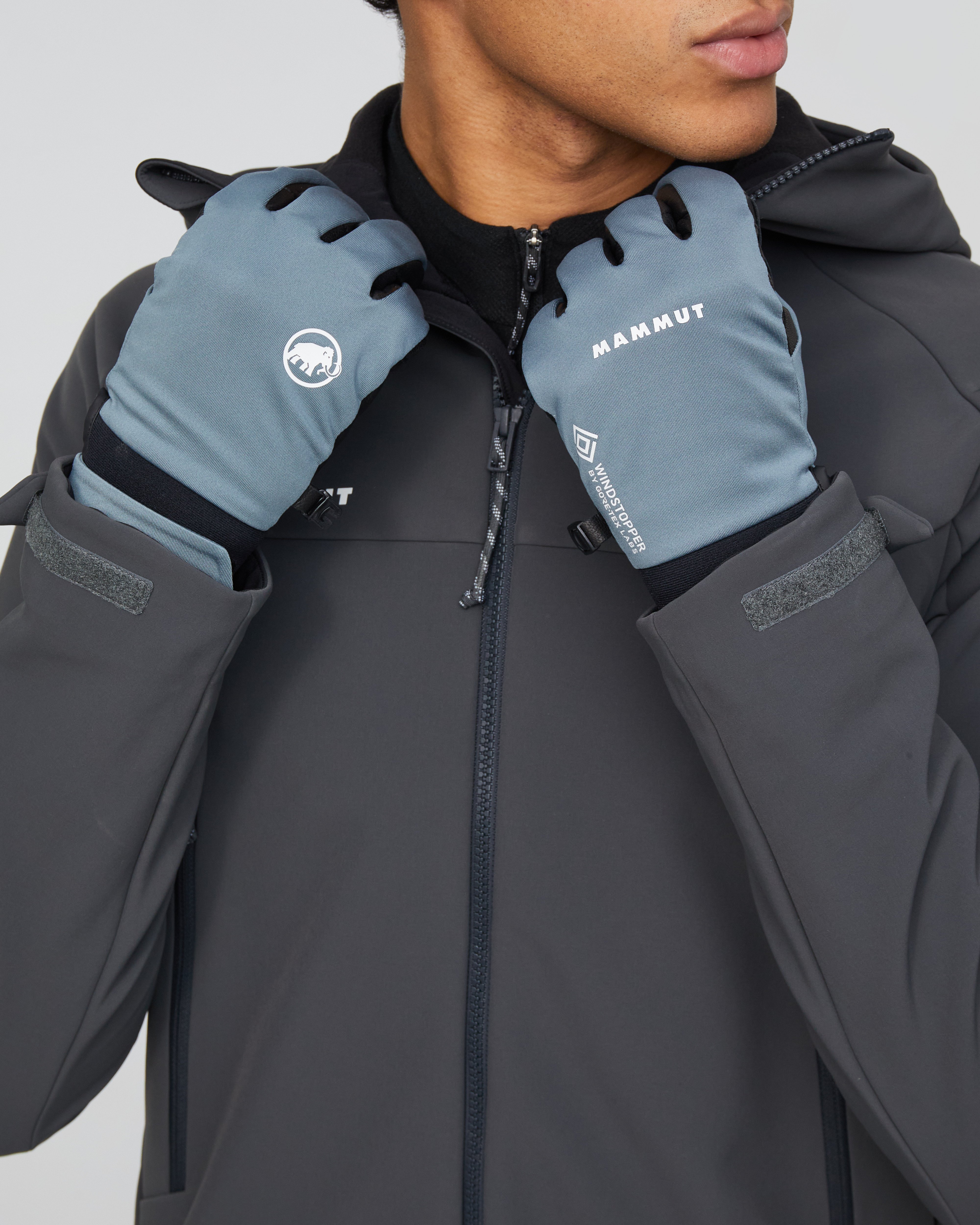 Mammut Astro Guide SO Glove, strata-black - Strata-black - Model front view