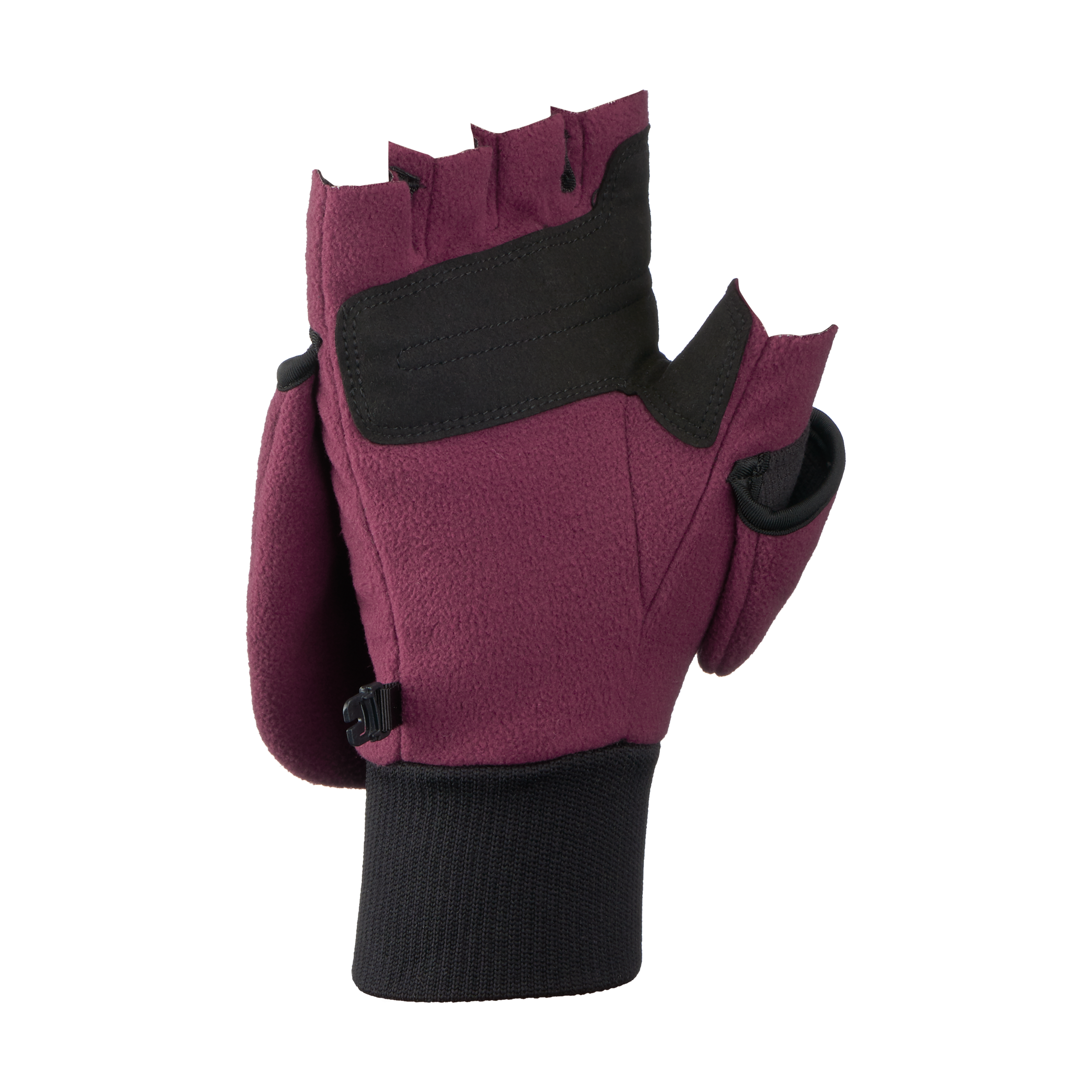Mammut Shelter SO Convertible Mitten, vin-black - Vin-black