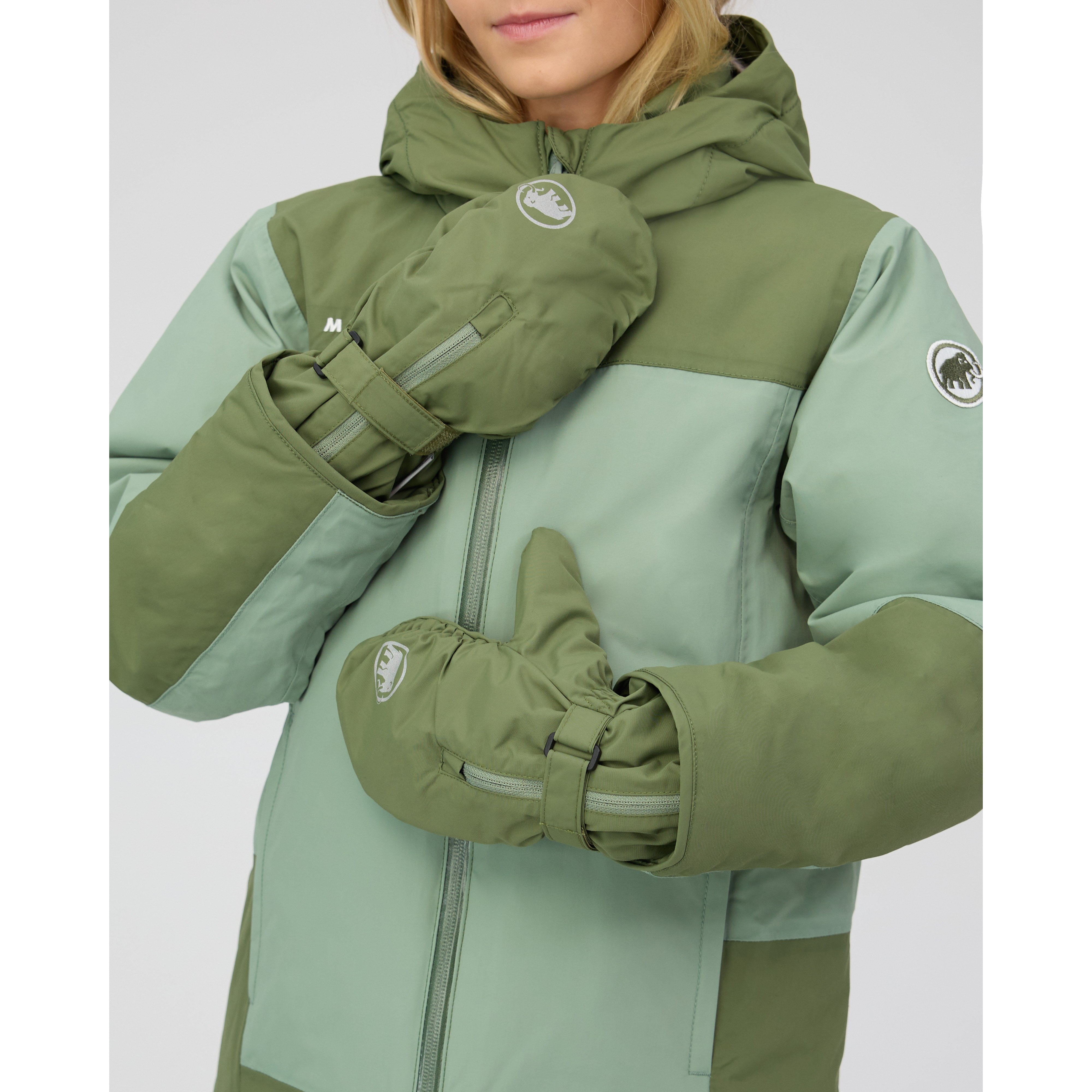 Mammut Fall Line Mitten Kids, marsh - Marsh