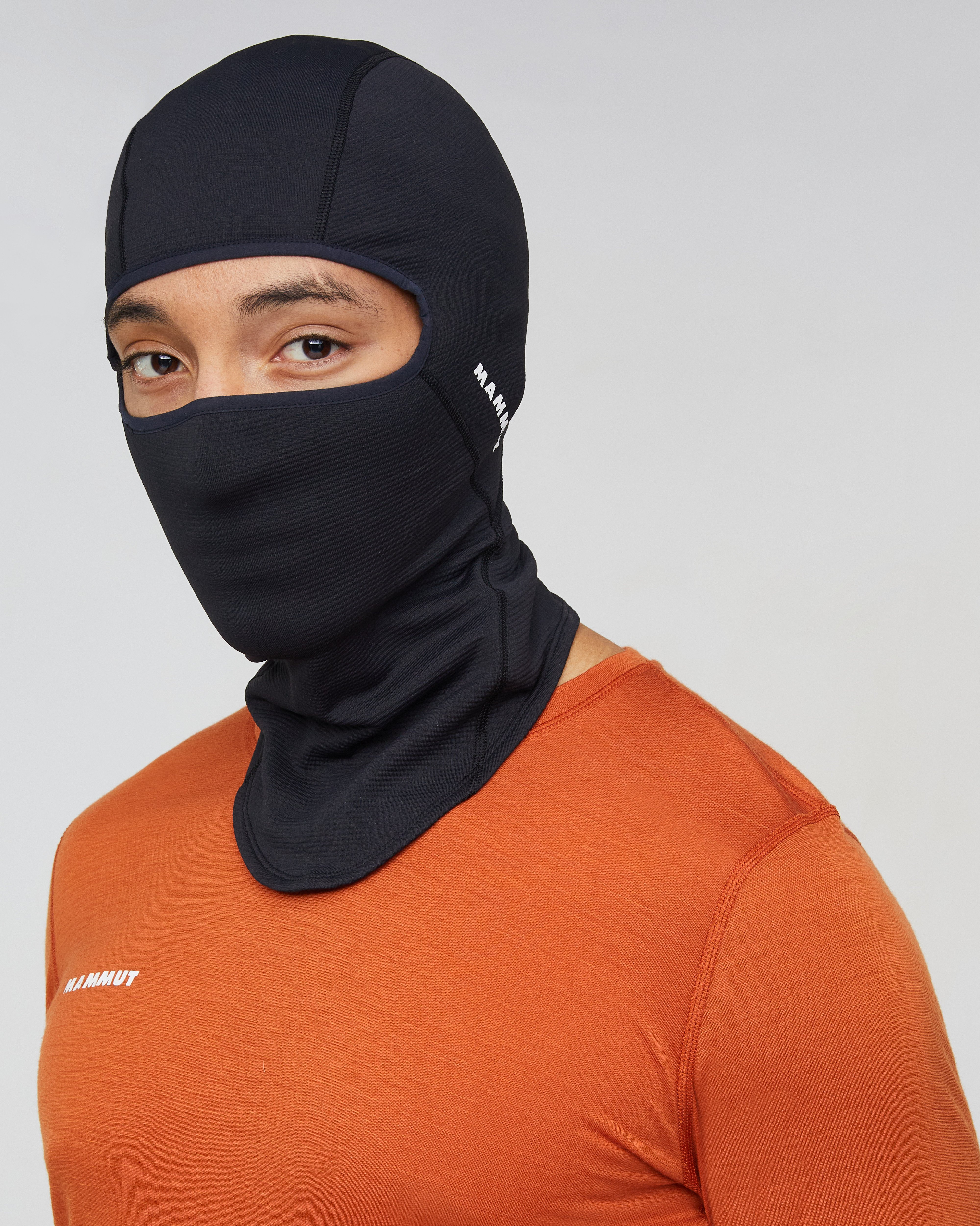 Mammut Balaclava, black - Black - Model front view