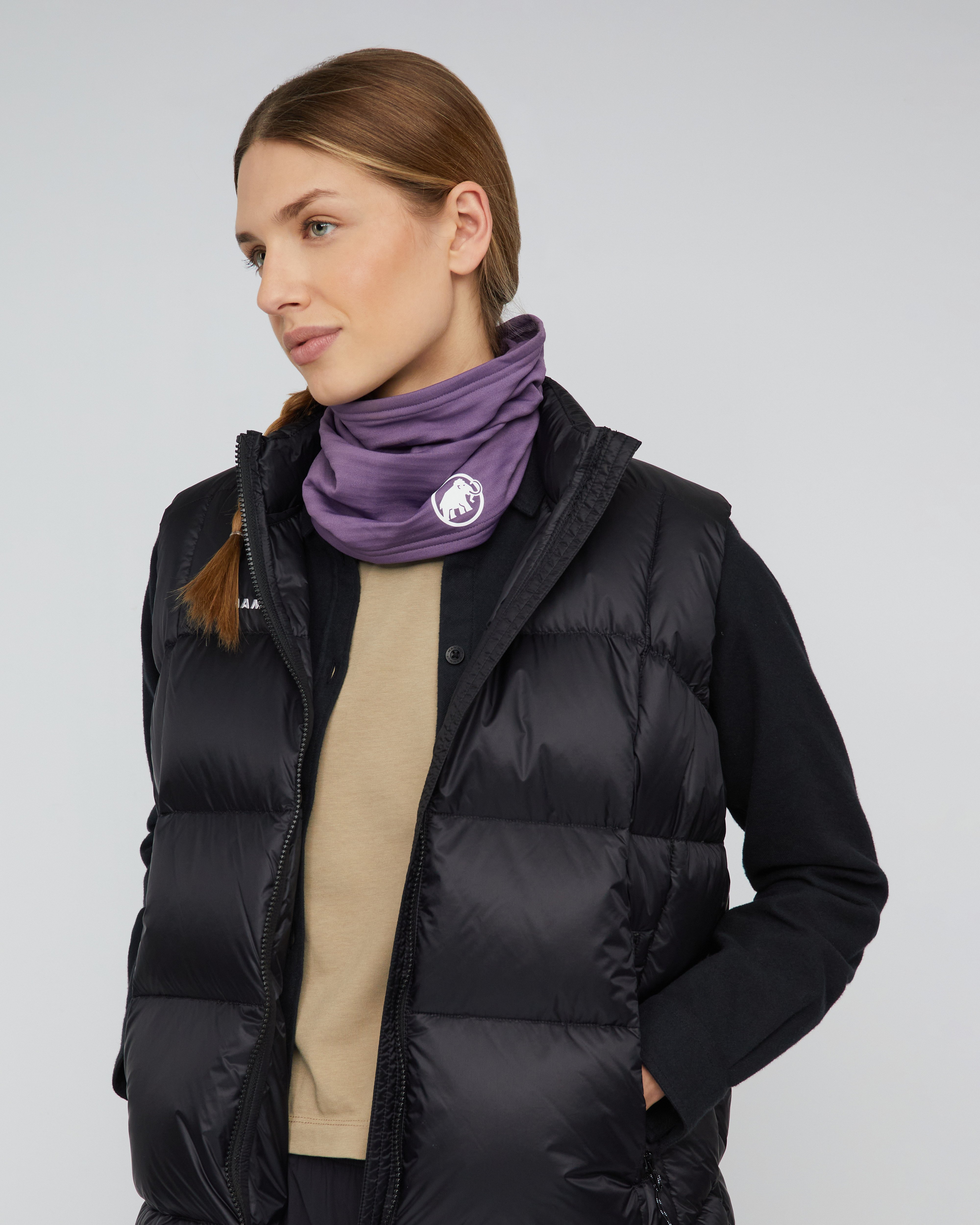 Mammut Taiss Neck Gaiter,  paloja -  paloja - Model front view