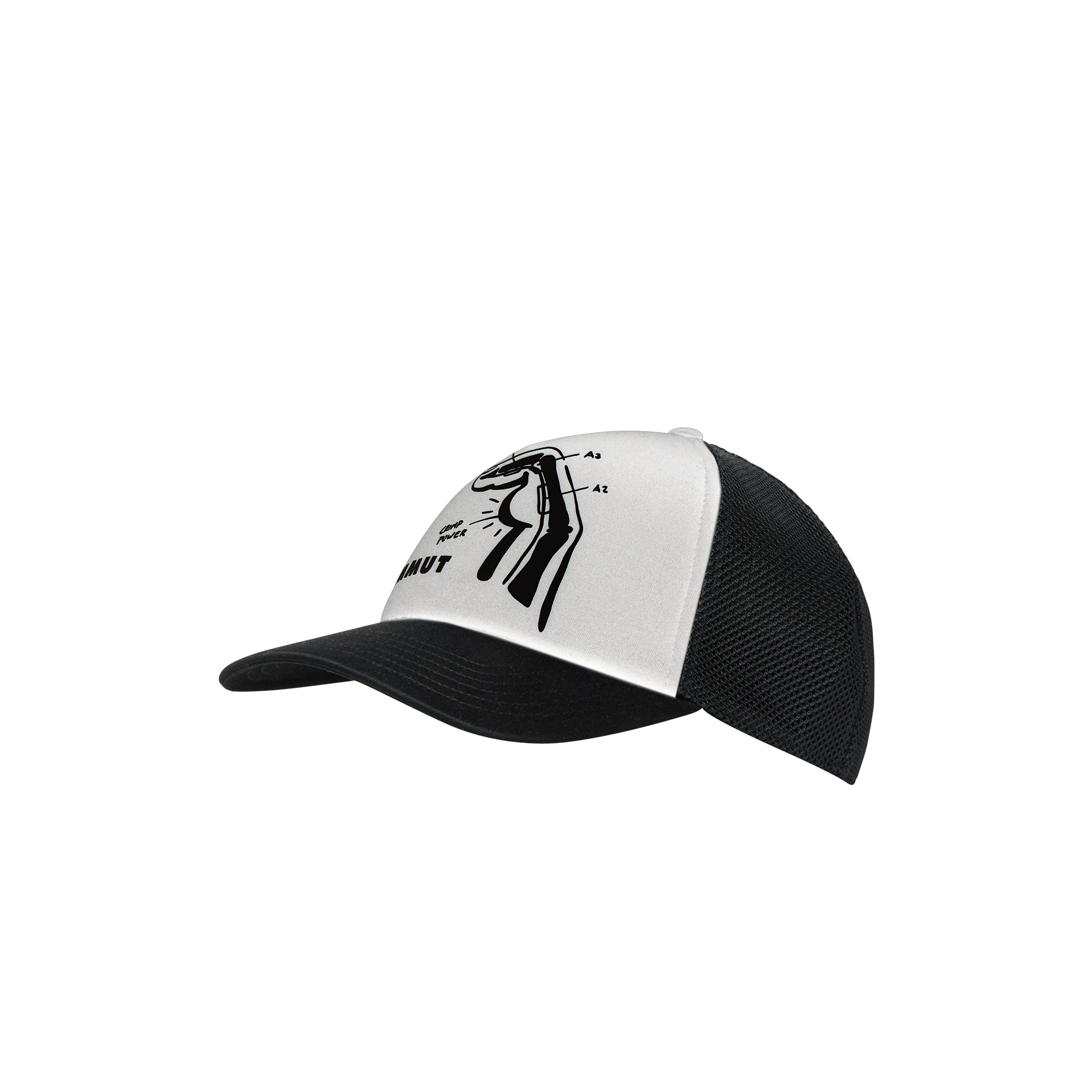 Mammut Crag Cap Crimp Power, white-black - White-black