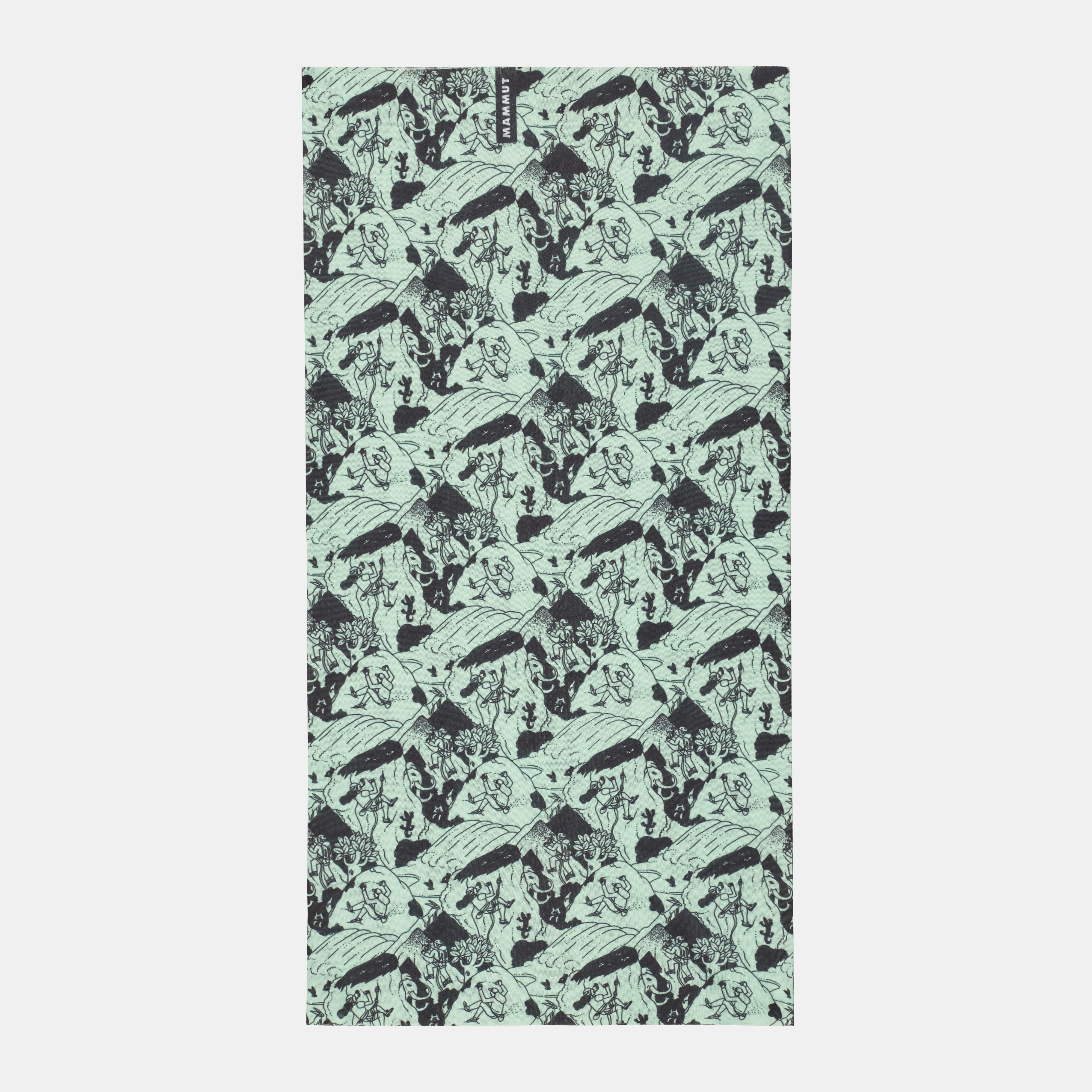 Mammut Mammut Neck Gaiter Climbing Scene, neo mint-black - Neo mint-black