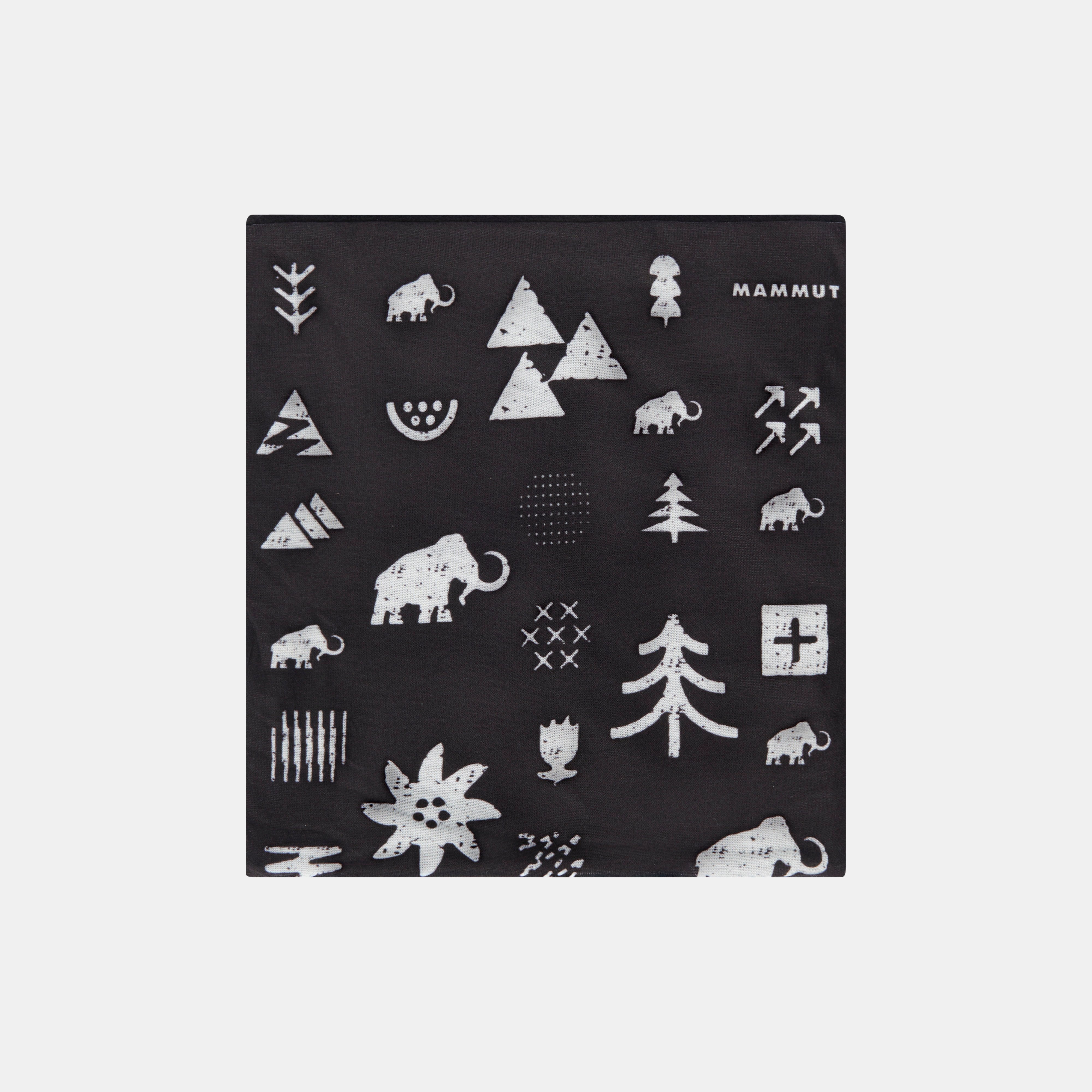 Mammut Fleece Neck Gaiter, black-white - Black-white - Main image