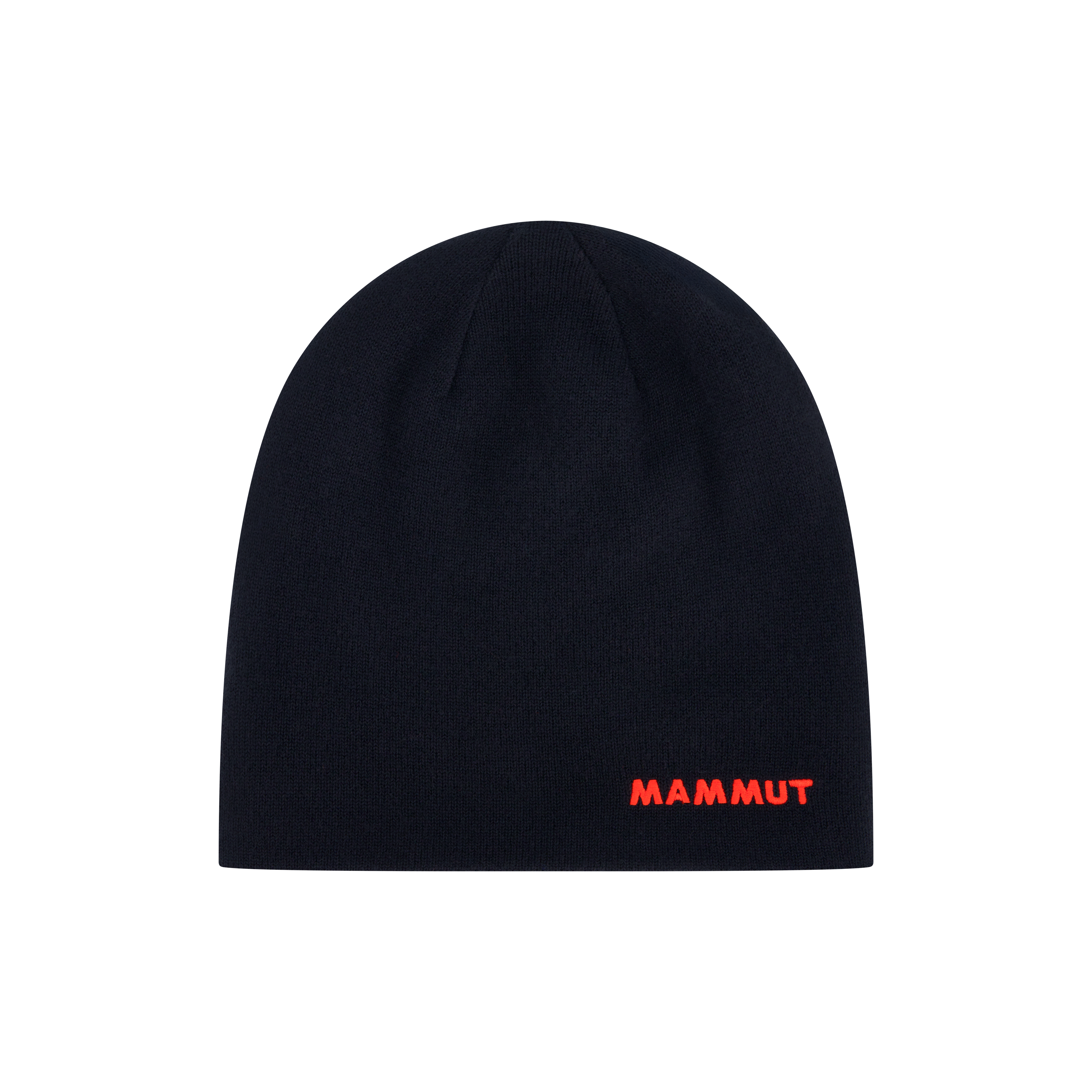 Mammut Mammut Logo Beanie Reversible, black-mammut red - Black-mammut red - Thumbnail