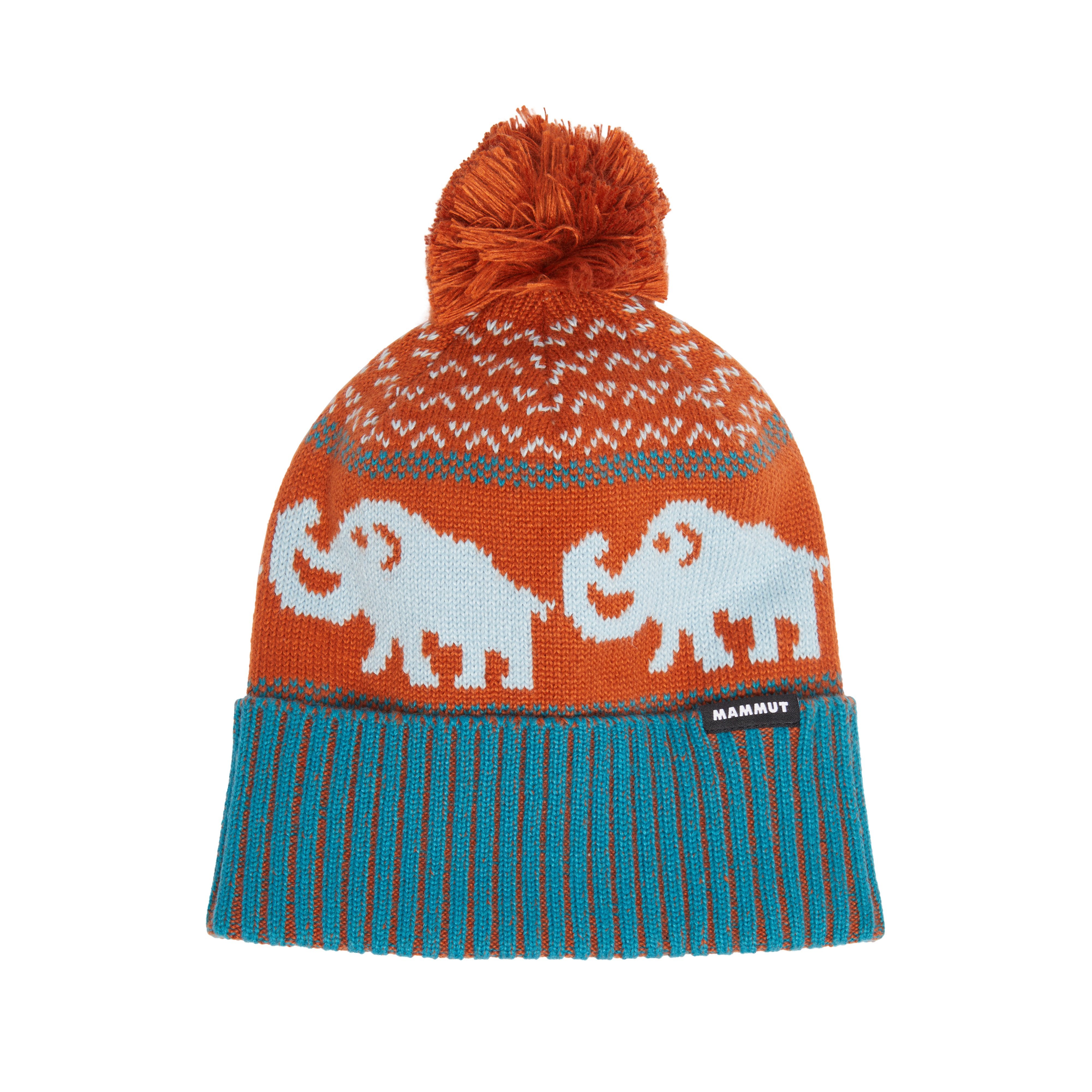 Mammut Mammut Retro Beanie - Black-strata/Dark mammut red-paloja/Baselgia-bronz/Lag-glatsch/Deep teal-autumn larice/Tschiel-holunder - Thumbnail
