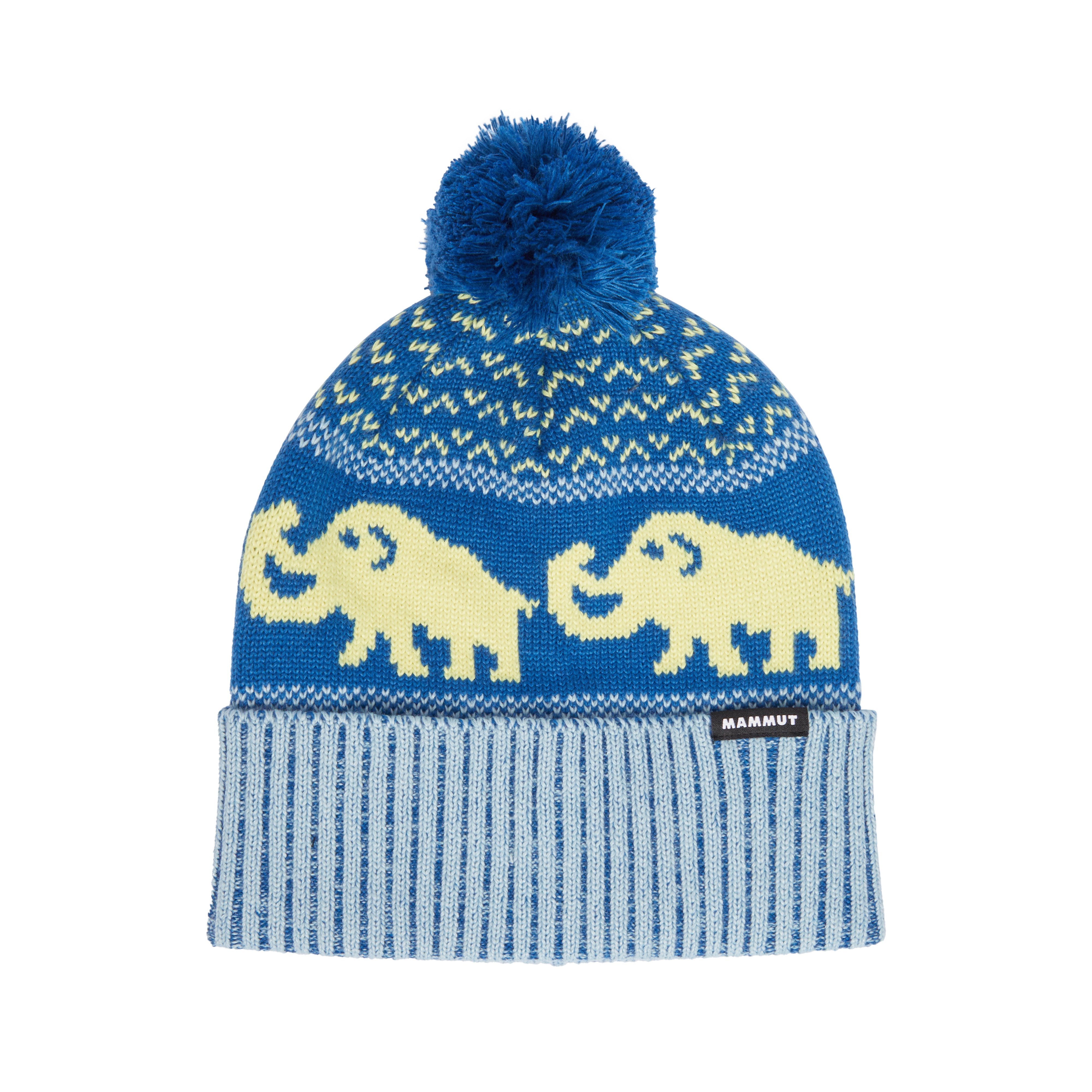Mammut Mammut Retro Beanie - Black-strata/Dark mammut red-paloja/Baselgia-bronz/Lag-glatsch/Deep teal-autumn larice/Tschiel-holunder - Thumbnail