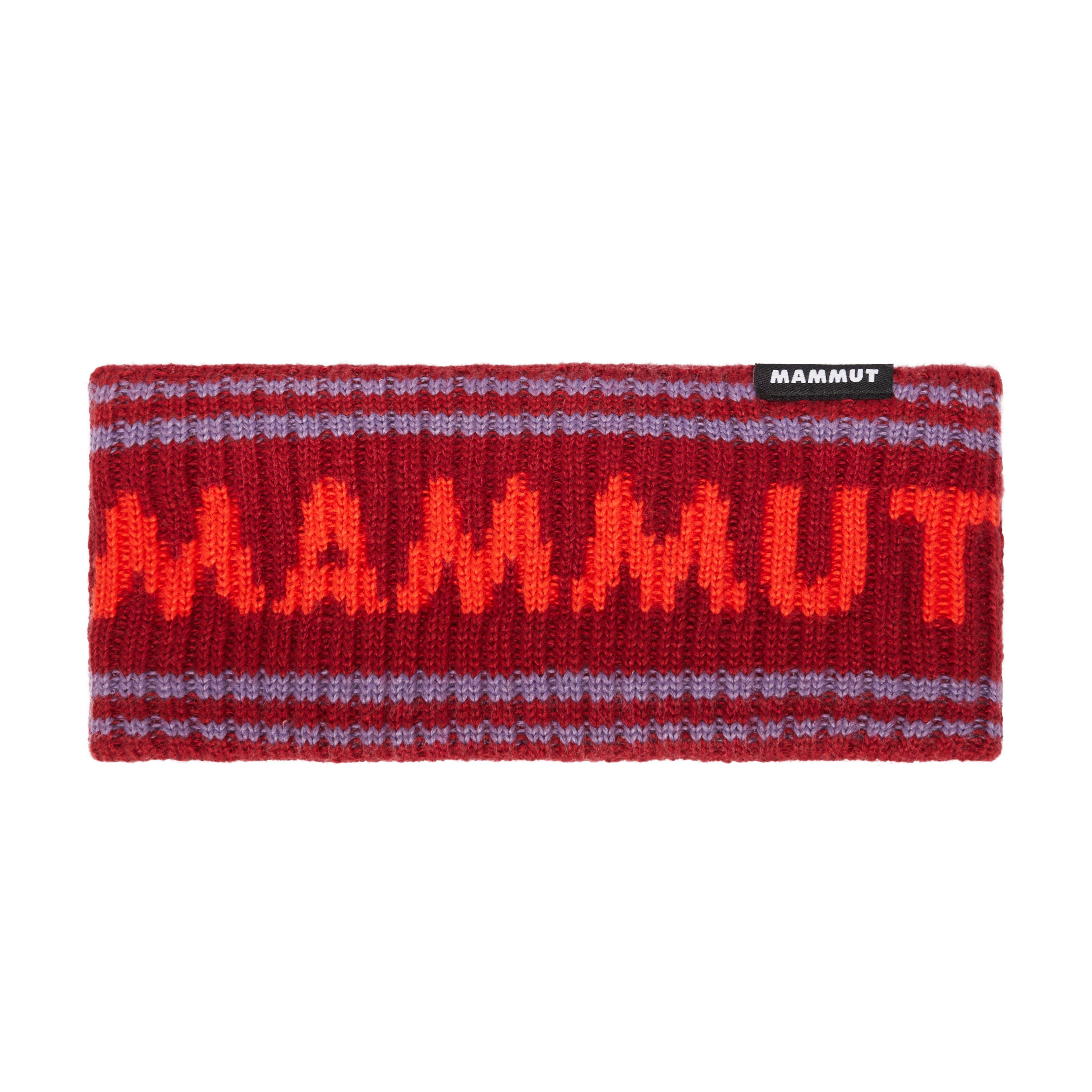 Mammut Mammut Retro Headband - Black-white/Mammut red-paloja/Baselgia-bronz/Lag-glatsch/Tschiel-holunder - Thumbnail