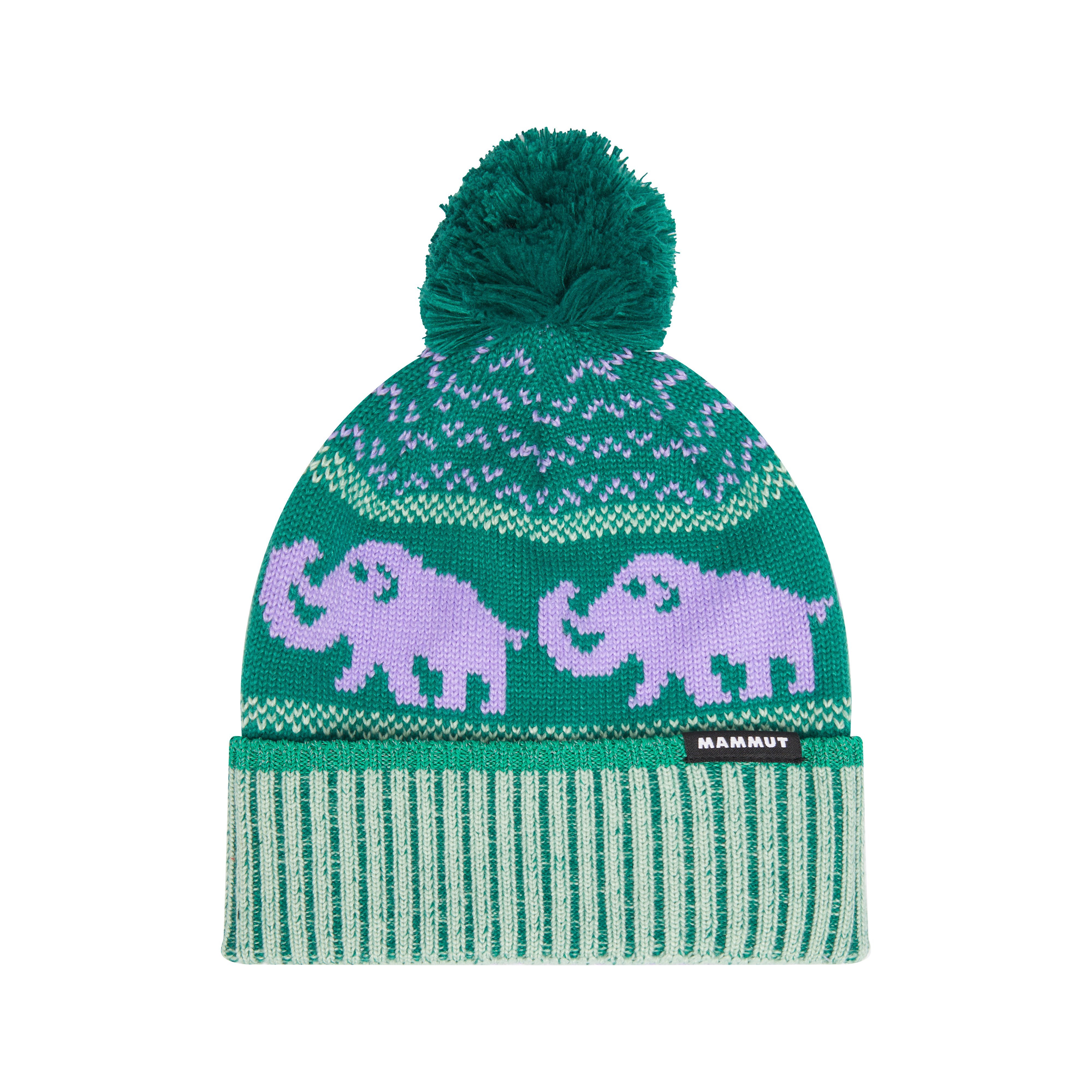 Mammut Mammut Retro Beanie Kids - Dark mammut red-paloja/Lag-glatsch/Seln-aur/Sassal-mira/Selva-lavandin/Tschiel-holunder - Thumbnail