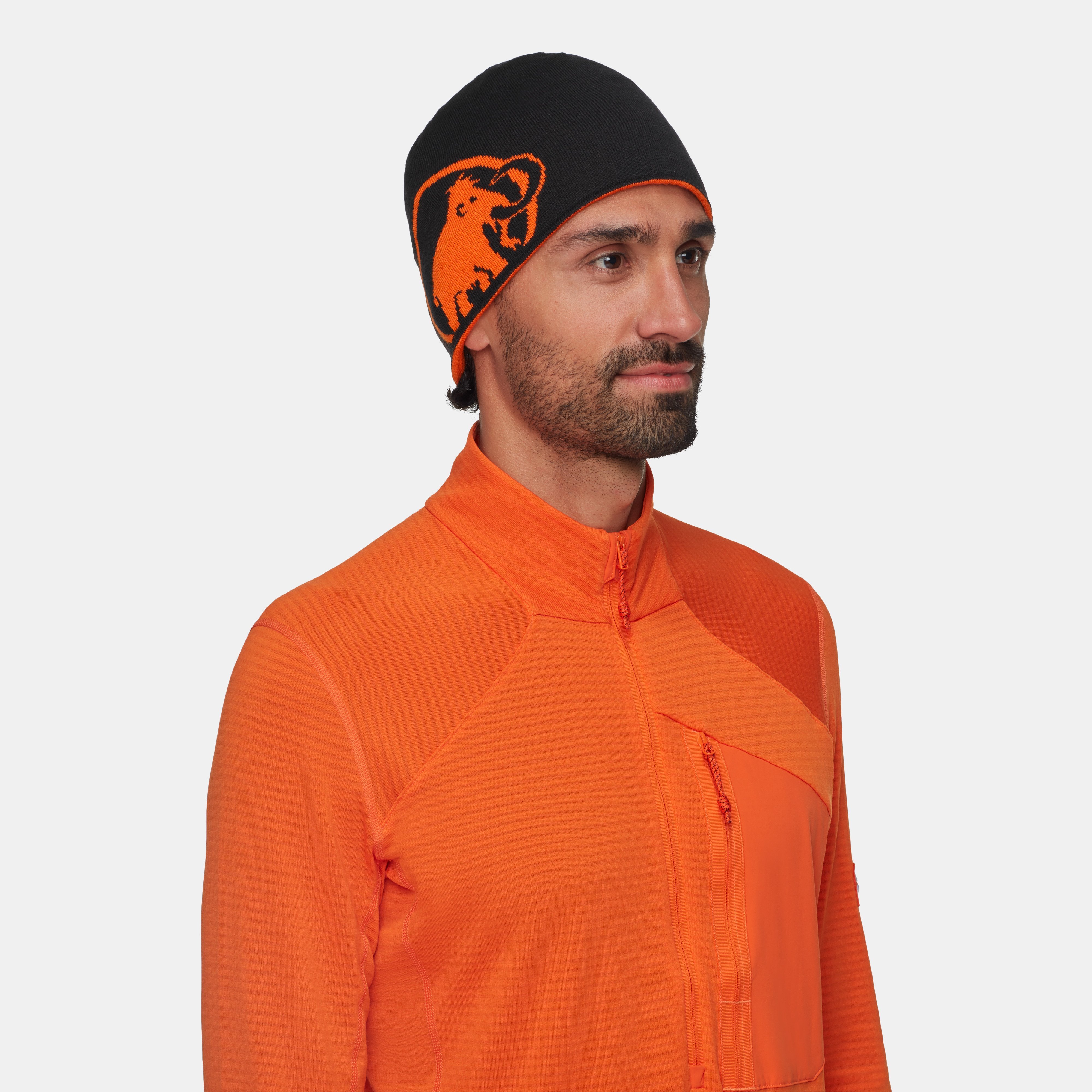 Mammut Mammut Logo Beanie - temp, eiger orange-black - Eiger orange-black