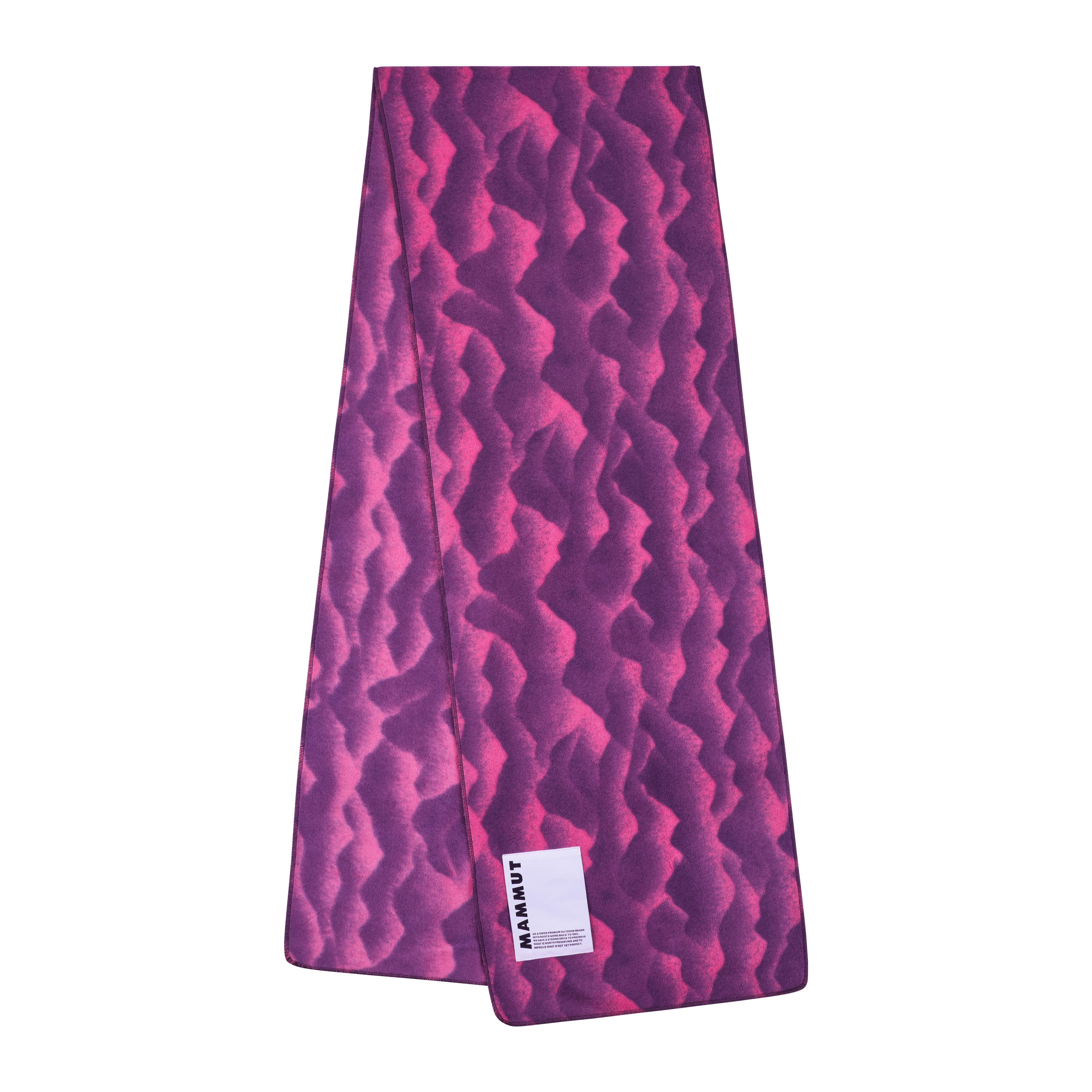 Fleece Scarf Mountains - pink-grape thumbnail