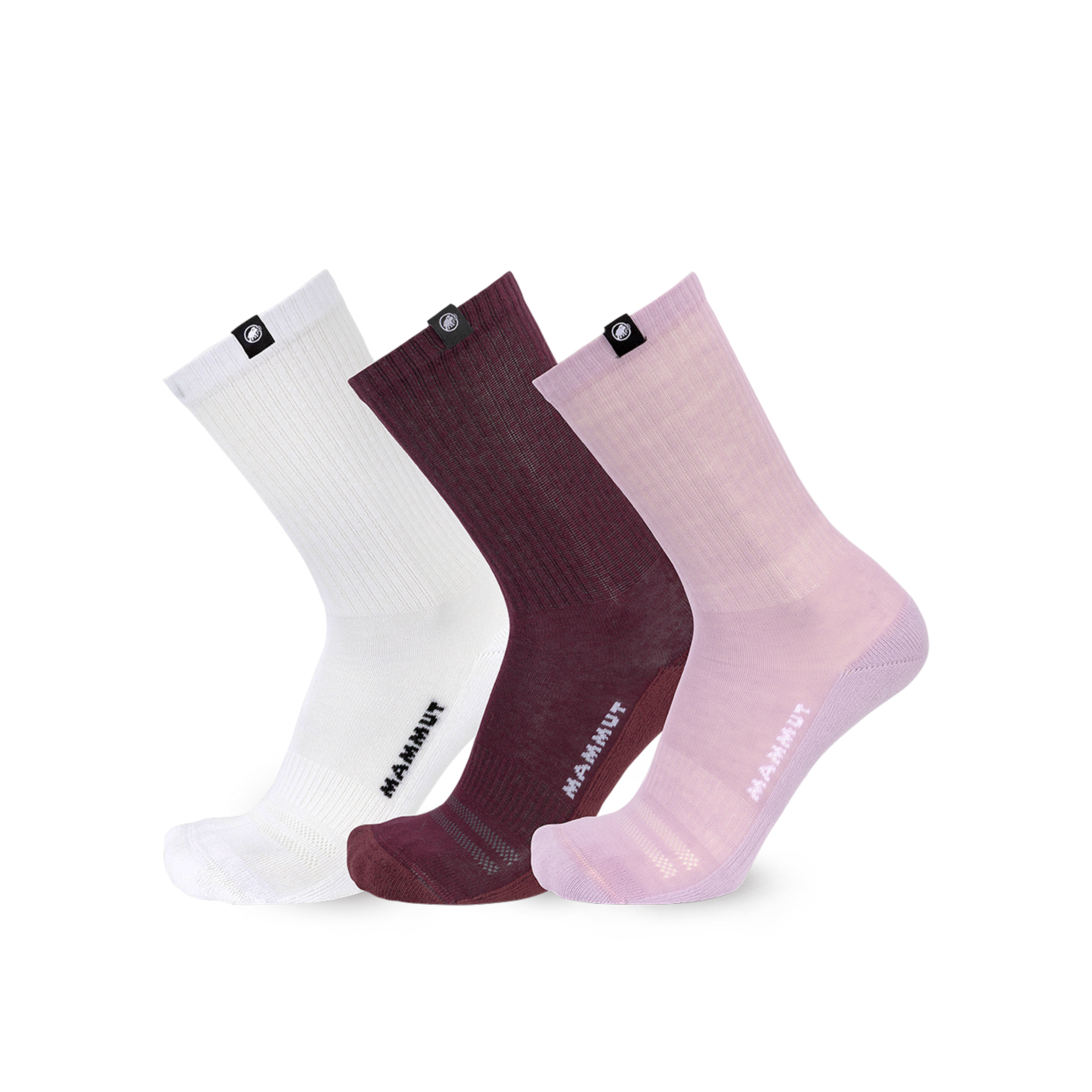 Mammut Everyday Crew Socks 3 Pack, white-vin-alpine calamint - White-vin-alpine calamint - Thumbnail