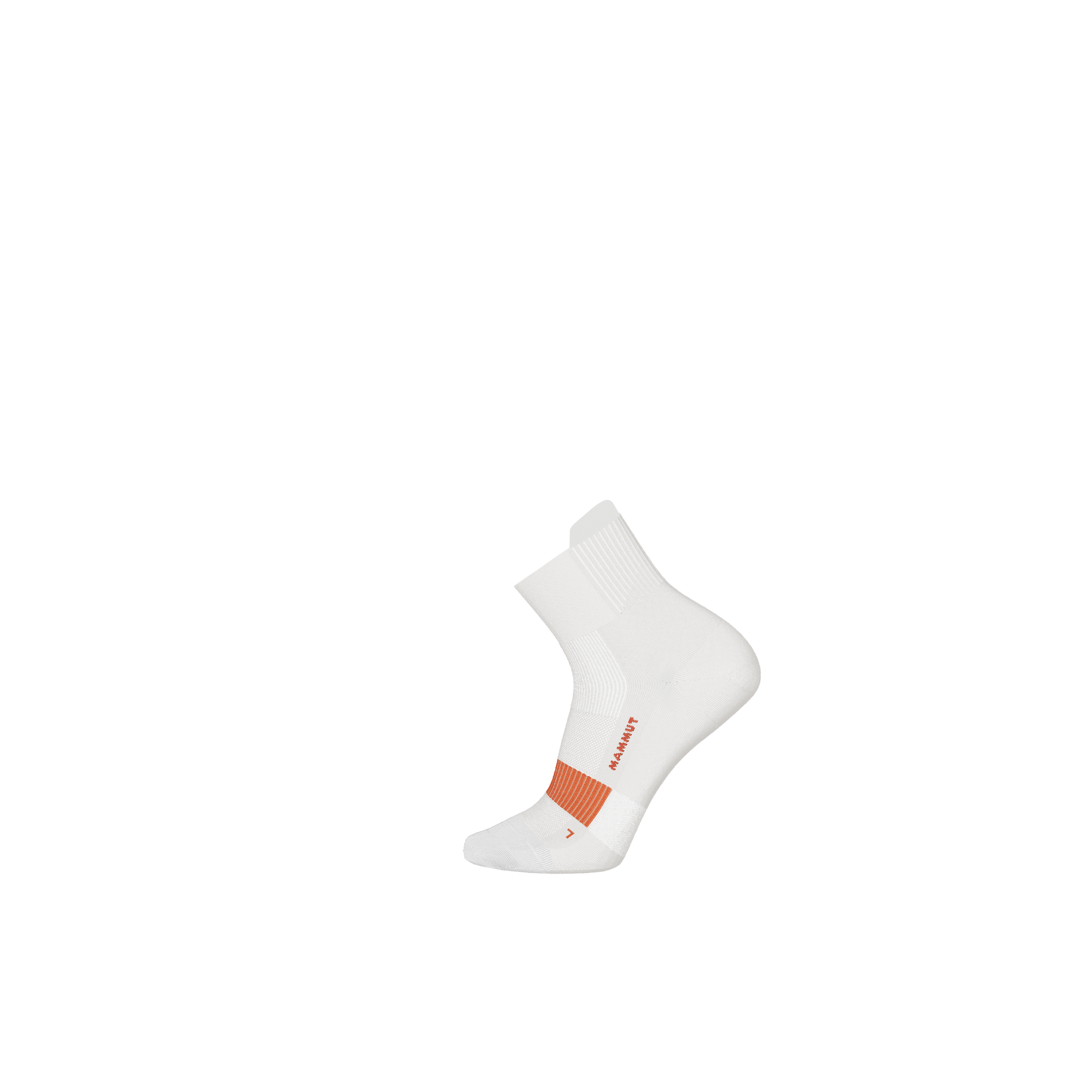 All-Mountain Targeted Cushion Quarter Socks - white-tangerine, M 39-41 thumbnail