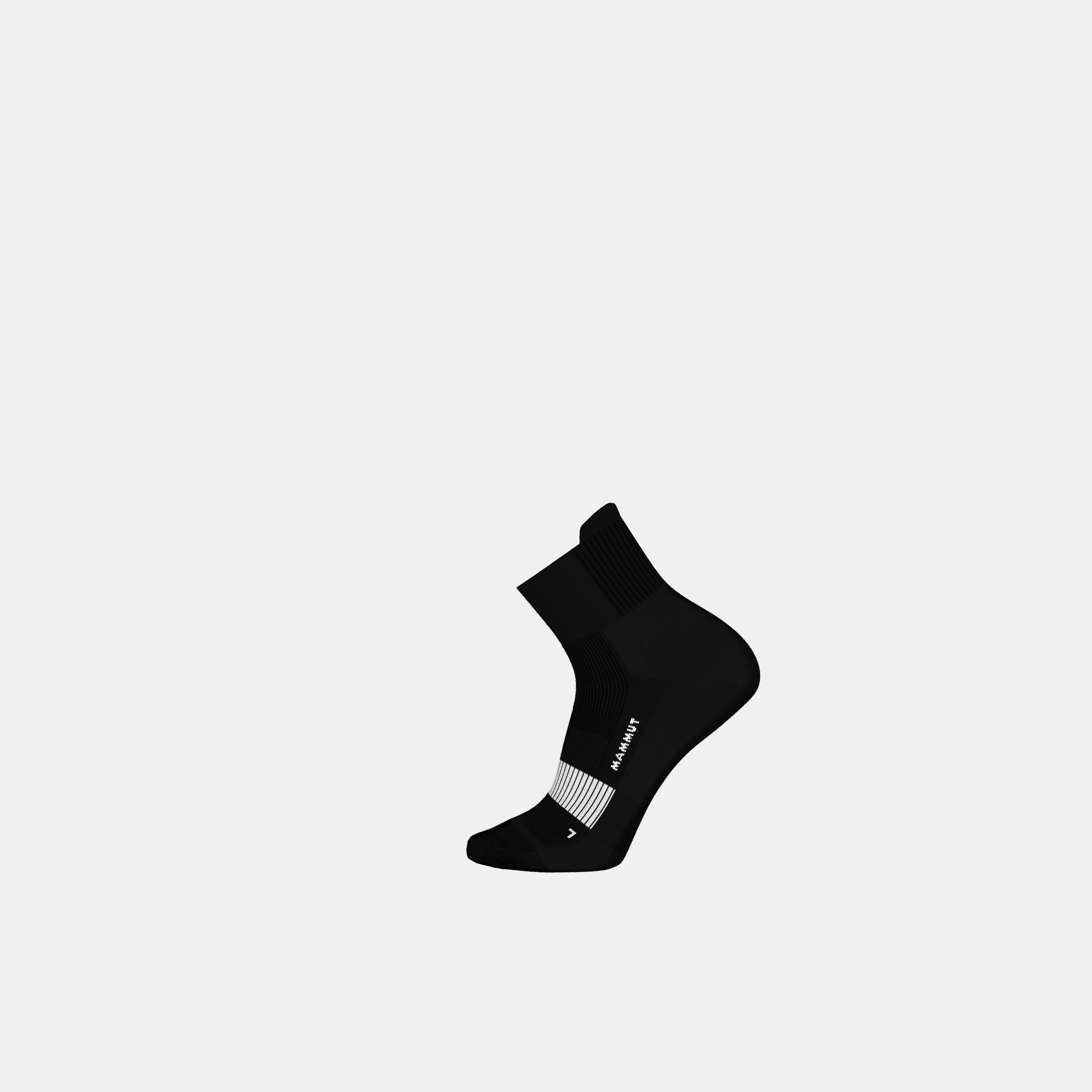 Mammut All-Mountain Targeted Cushion Quarter Socks, black-white - Black-white