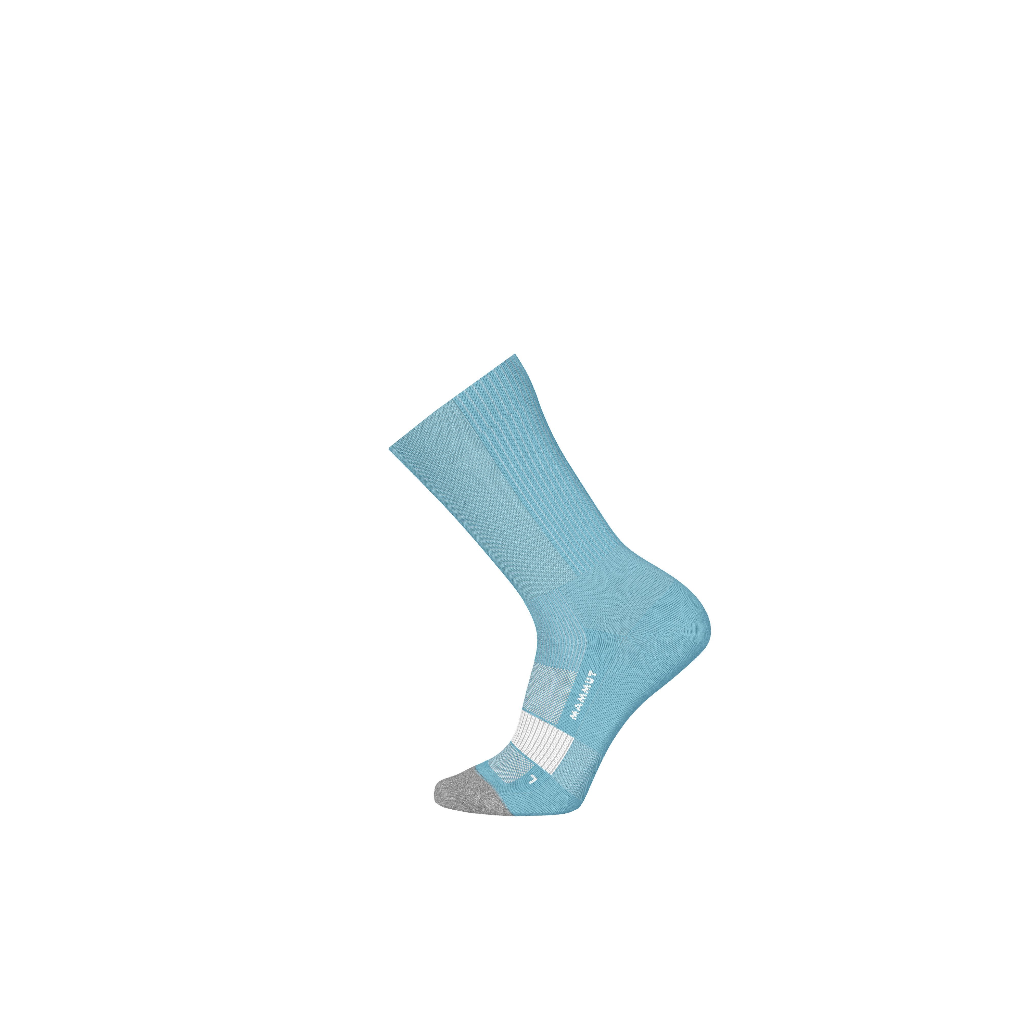 Mammut All-Mountain Targeted Cushion Merino Crew Socks - Black-white/Alloy-tangerine-white/Silver sage-white/Vin-sulai/Dark marsh-marsh/40334/Glacier blue-white - Thumbnail