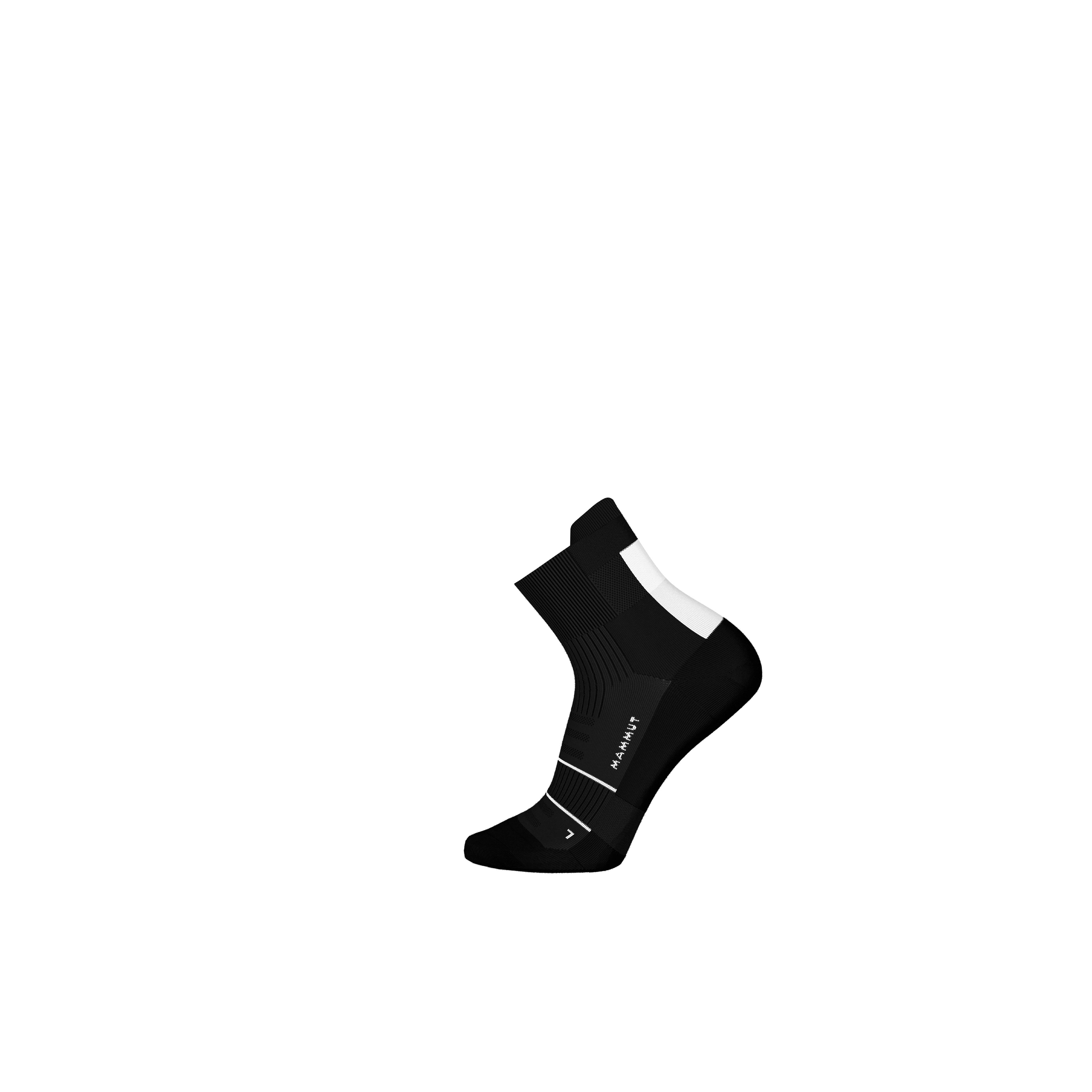 Trail Running Lightweight Merino Quarter Socks - black-white, S 36-38 thumbnail