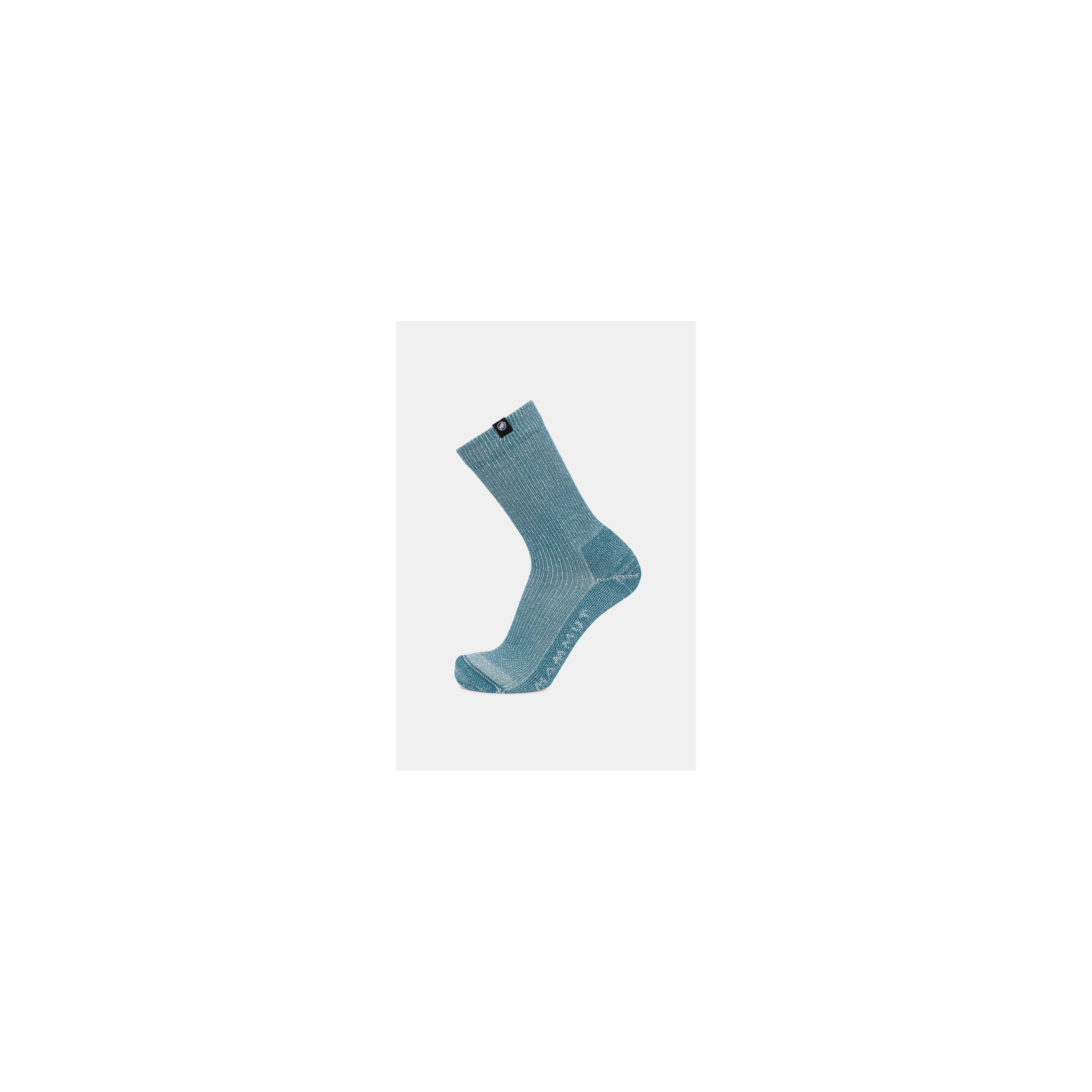 Mammut Hiking Full Cushion Crew Socks, deep teal-white - Deep teal-white - Thumbnail