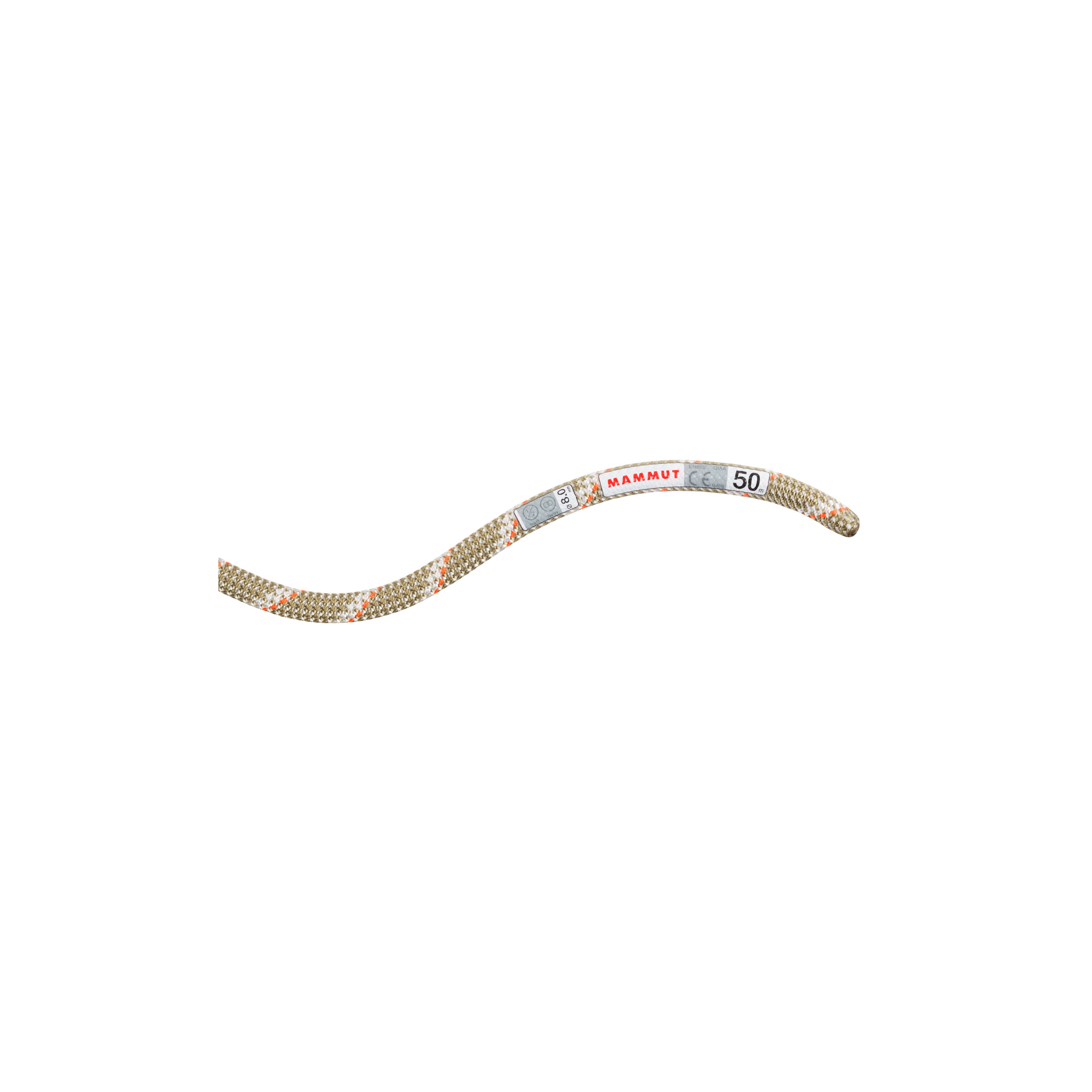 Mammut 8.0 Alpine Classic Rope 50m, boa-white - Boa-white