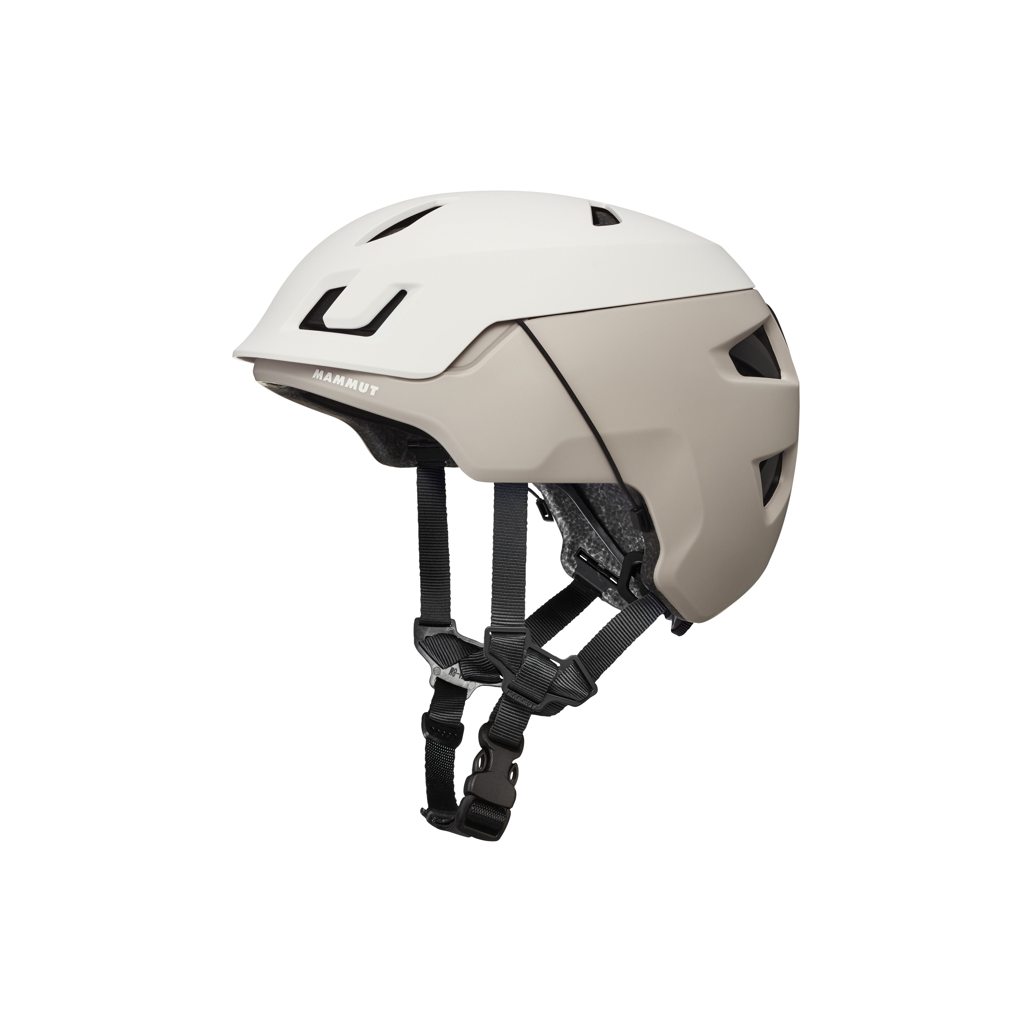 Mammut Haute Route Helmet - White-black/White-savannah - Thumbnail