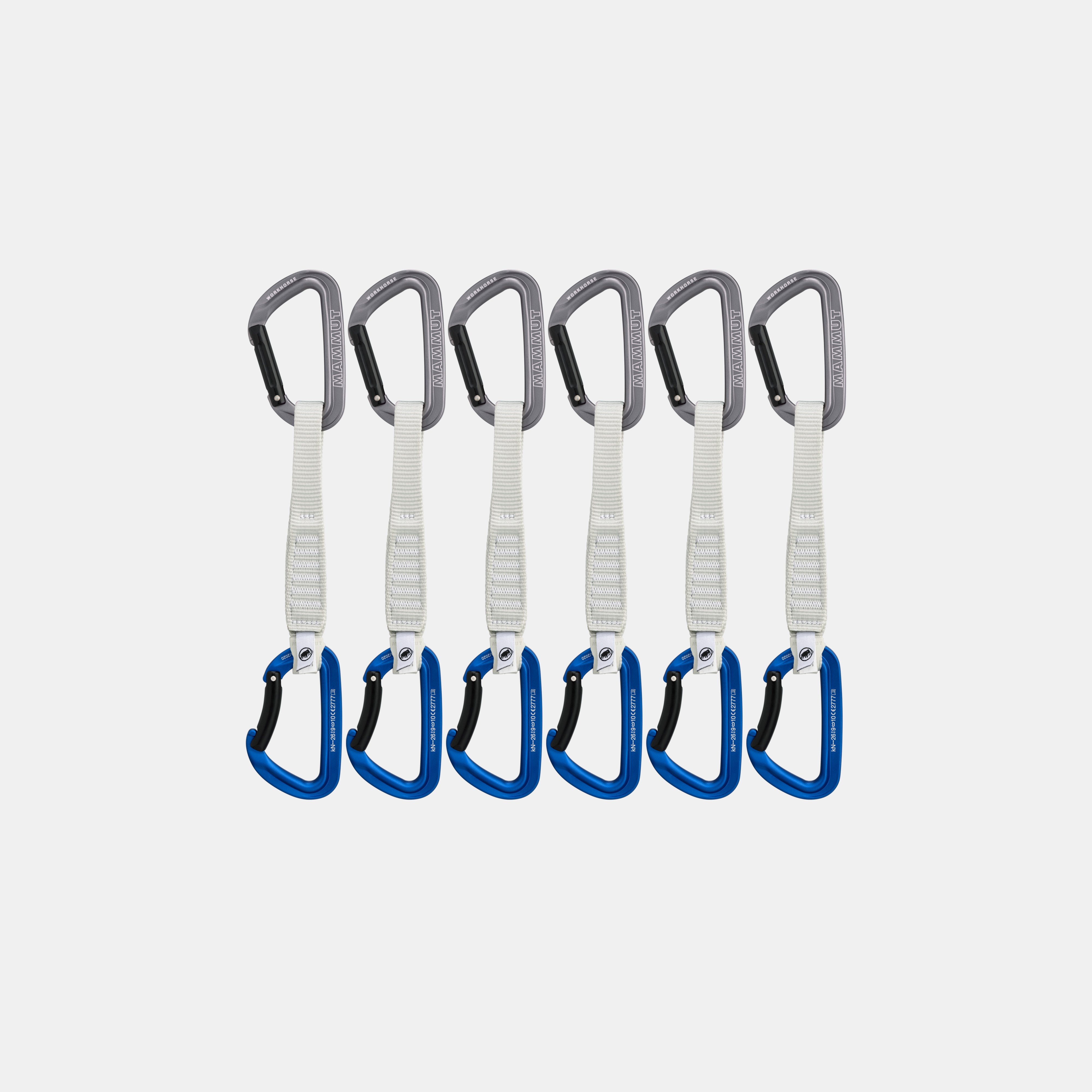 Mammut Workhorse Keylock 17 cm 6-Pack Quickdraws - 17 cm