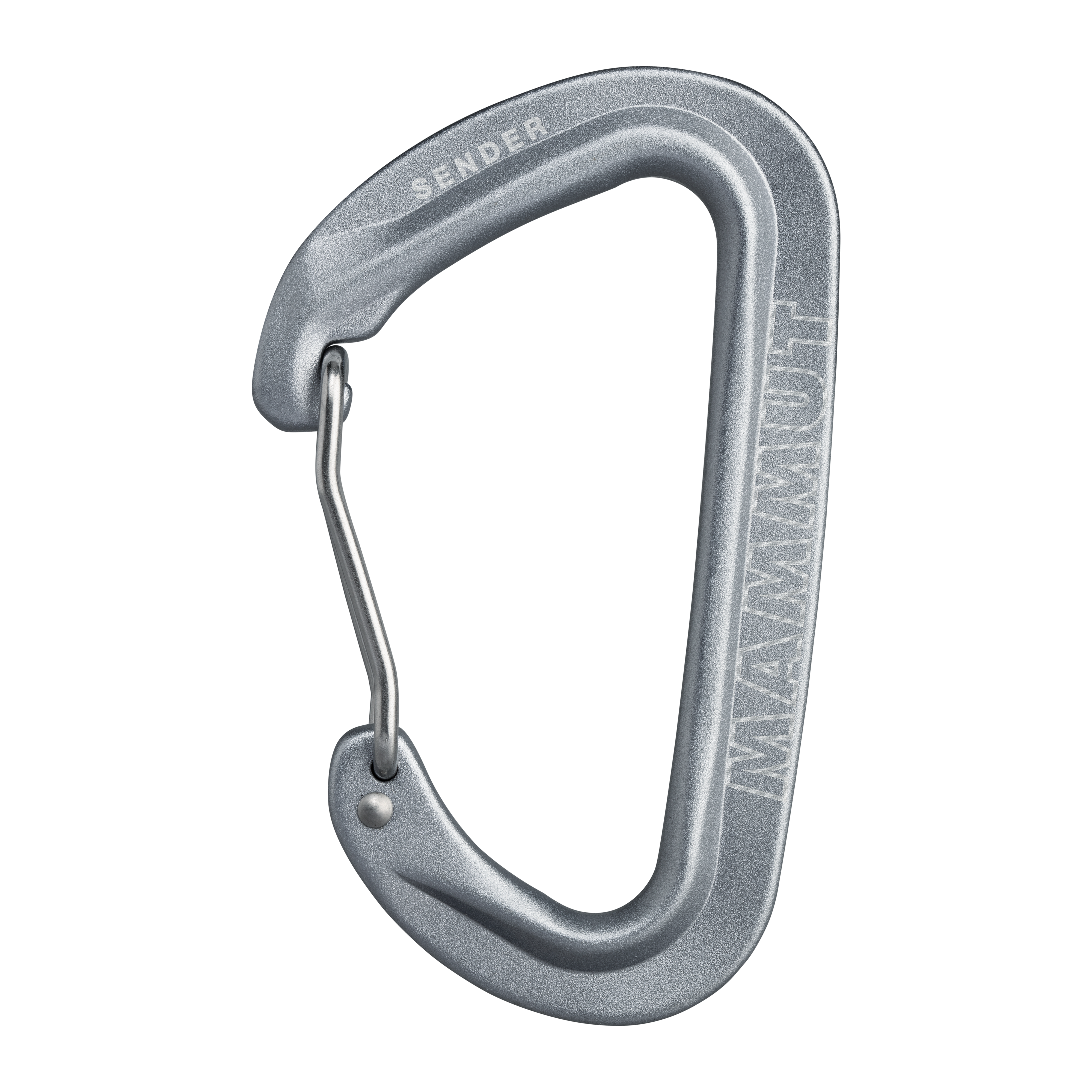 Sender Wire Carabiner, Wire Gate, light grey thumbnail