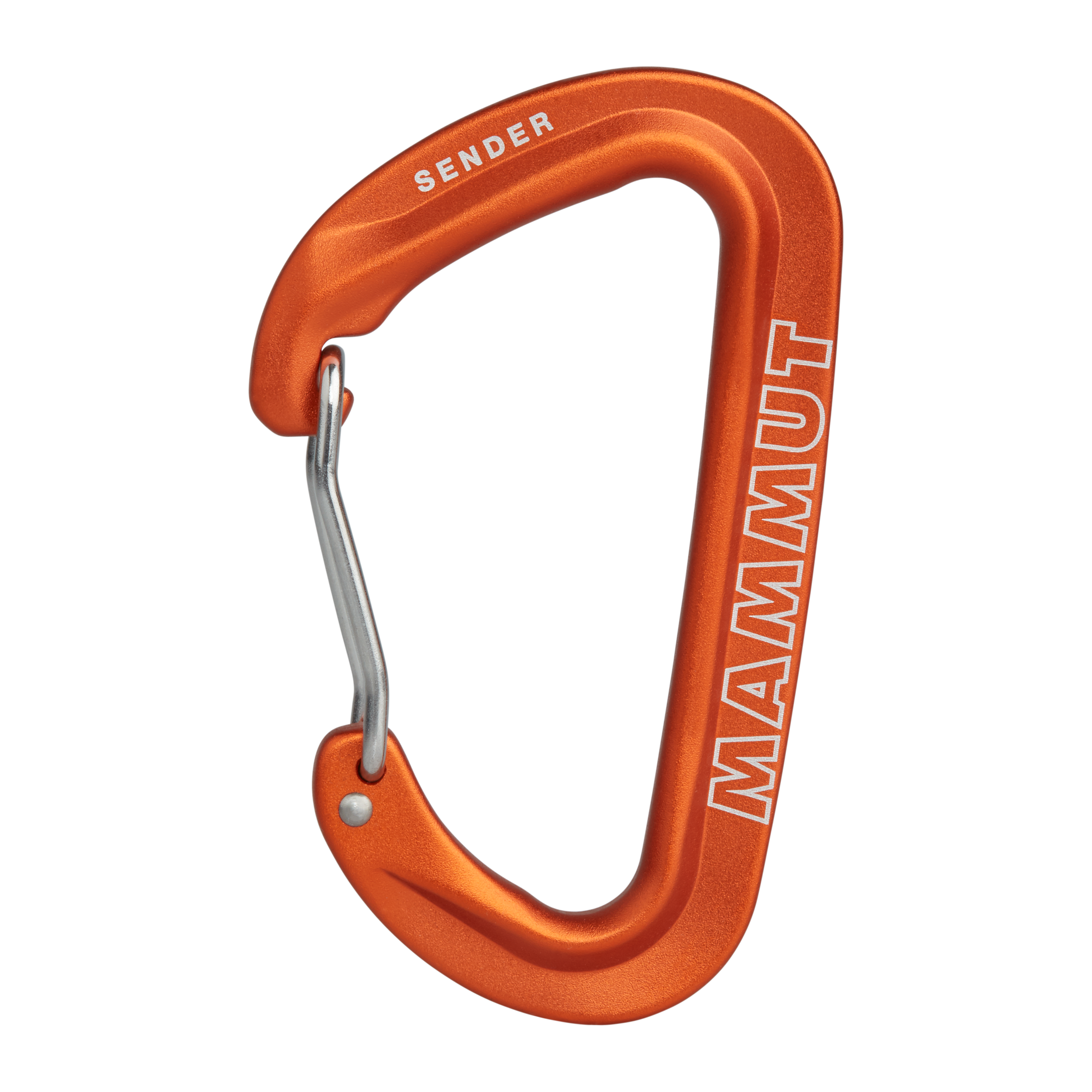 Mammut Sender Wire Carabiner - orange, one size - Orange - Thumbnail