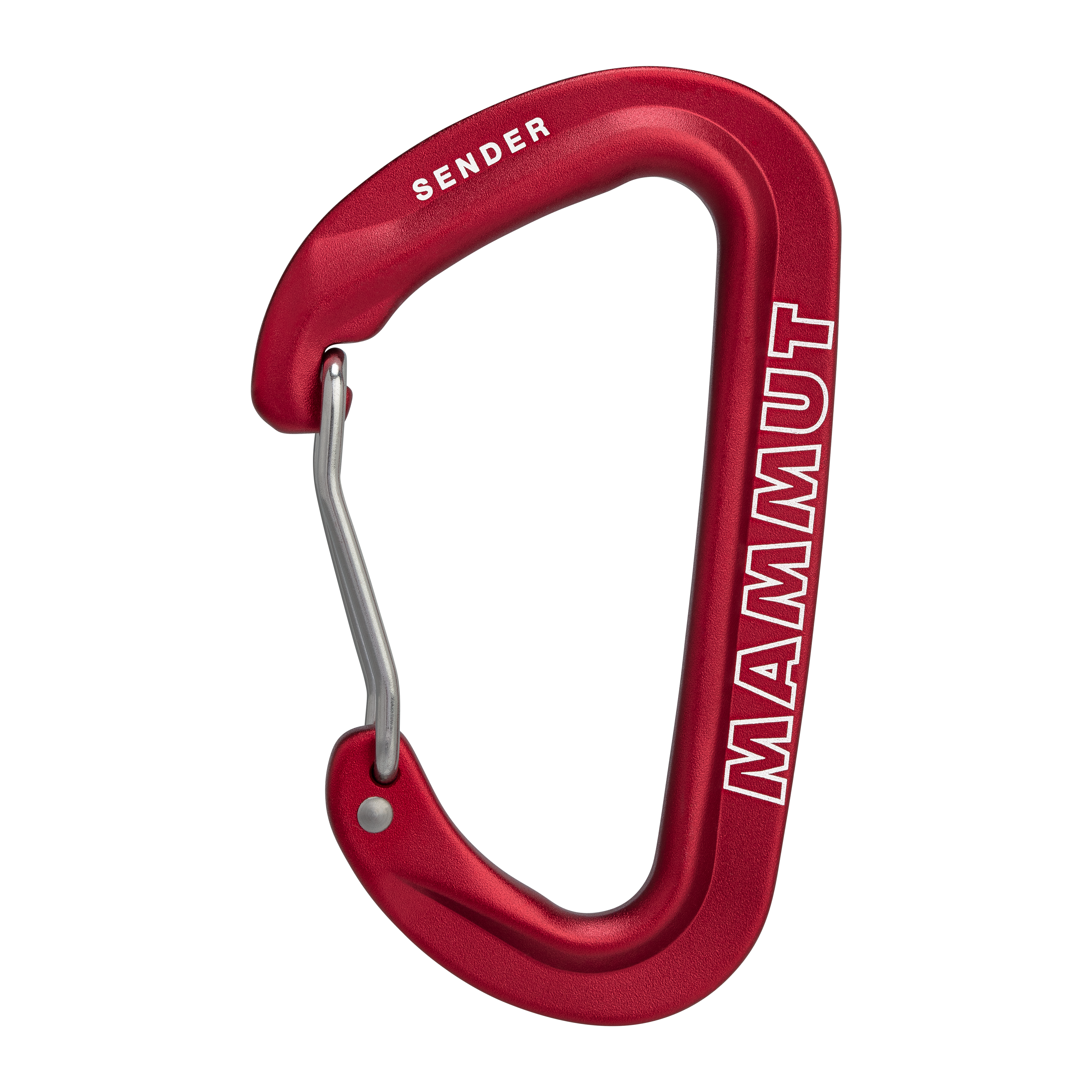 Mammut Sender Wire Carabiner - red, one size - Red - Thumbnail