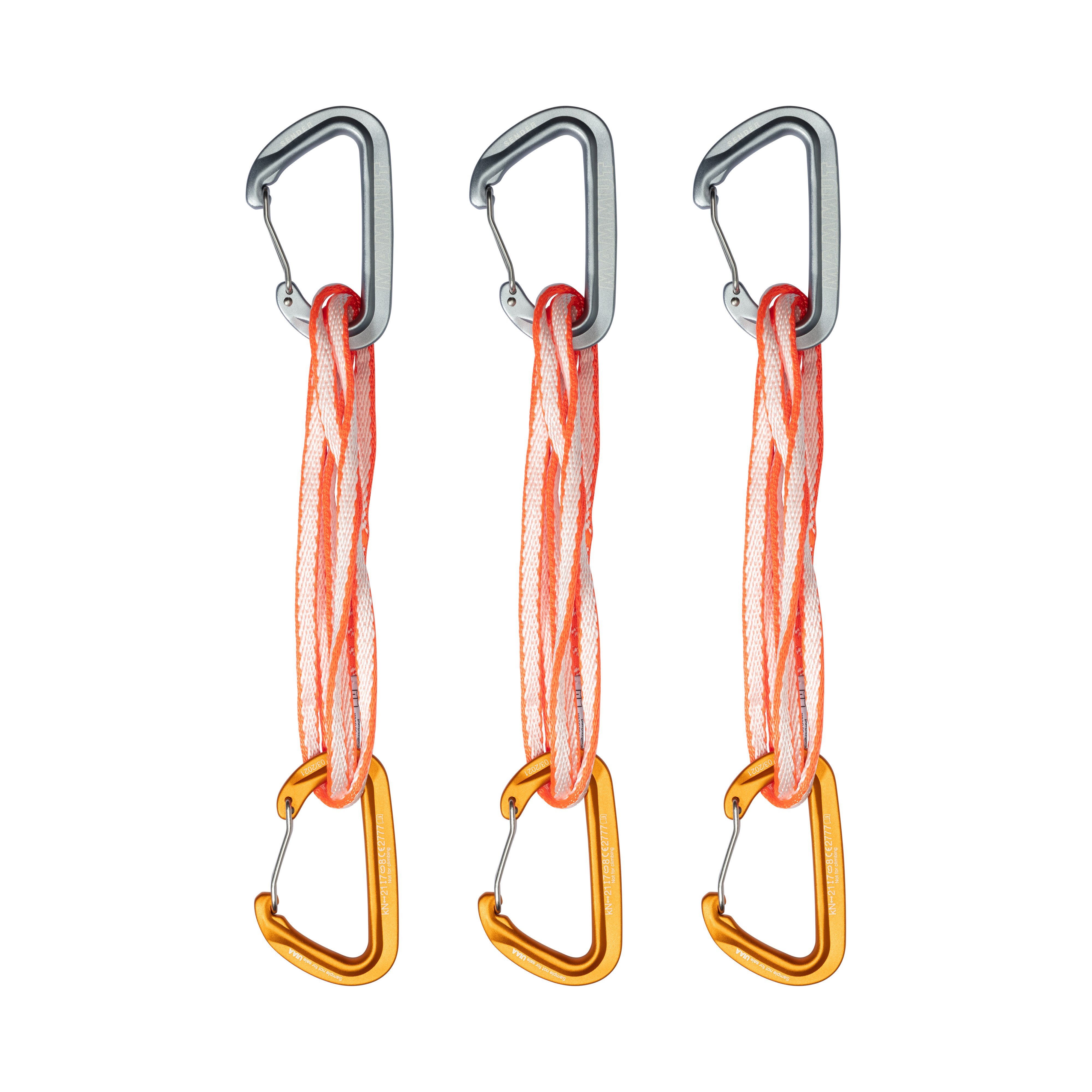 Mammut Sender Wire 60 cm 3-Pack Quickdraws - Wire Gate/Wire Gate, light grey-gold - Thumbnail
