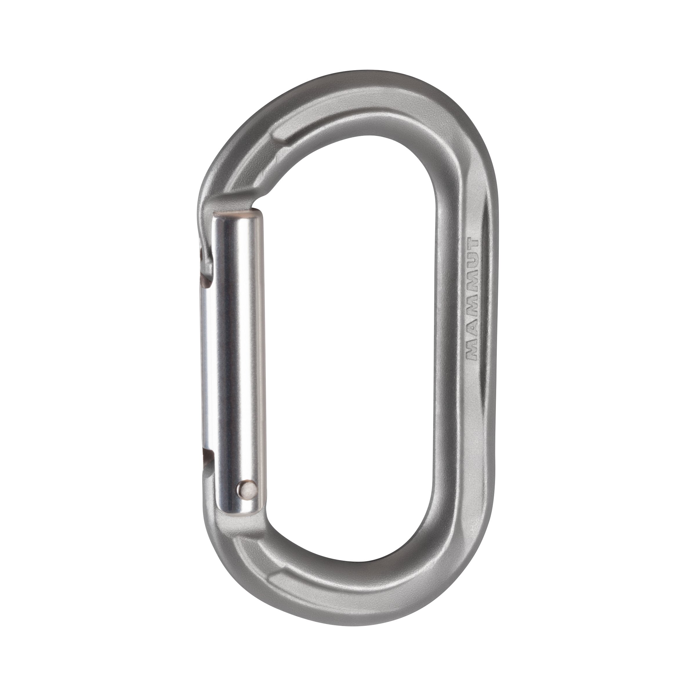 Mammut Wall Micro Oval - Straight Gate/Screw Gate, grey/Twist Lock