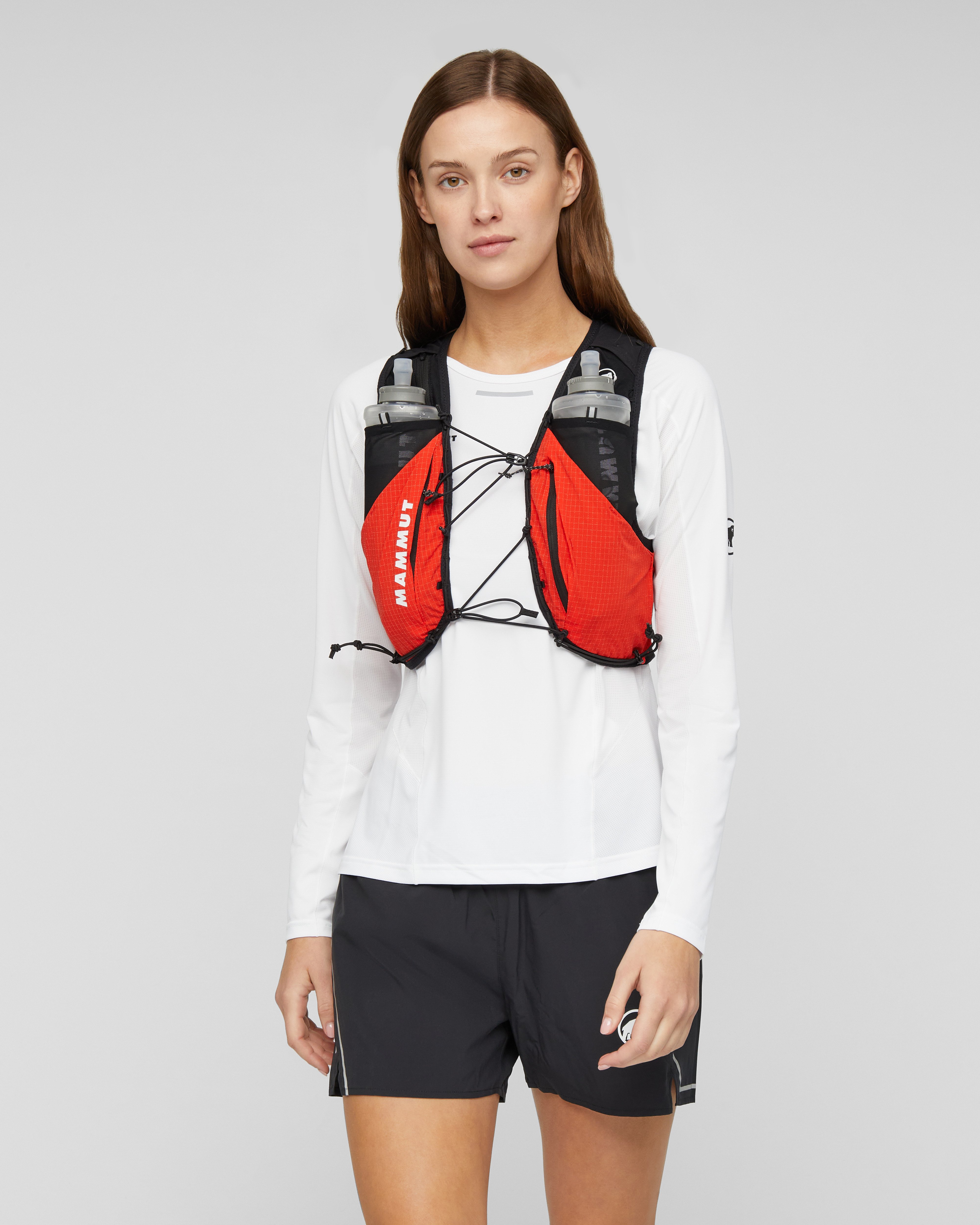 Mammut Aenergy Trail Vest 12, mammut red-black - Mammut red-black - Model front view