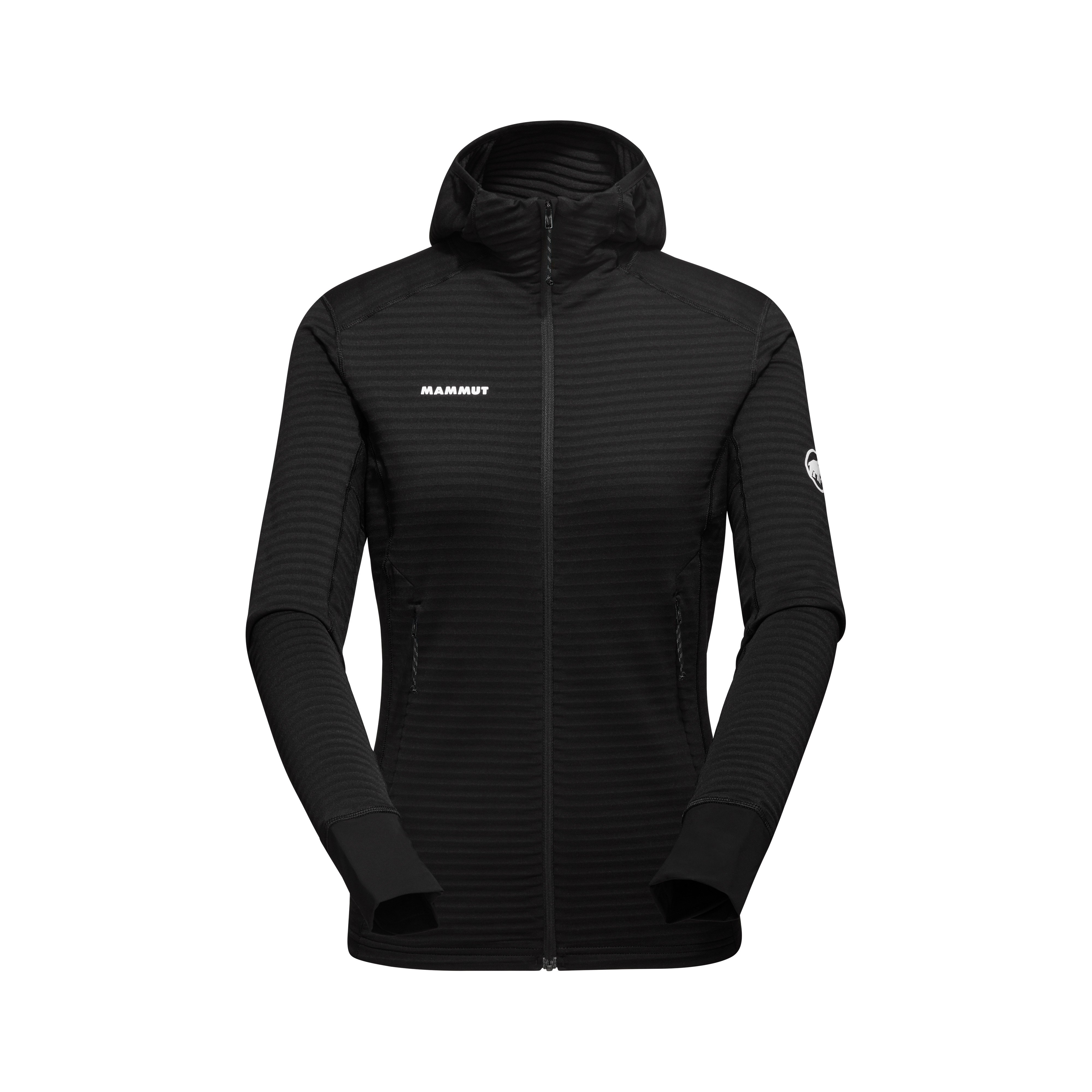 Mammut Women's Black Versatile Hooded Mid-Layer Medium