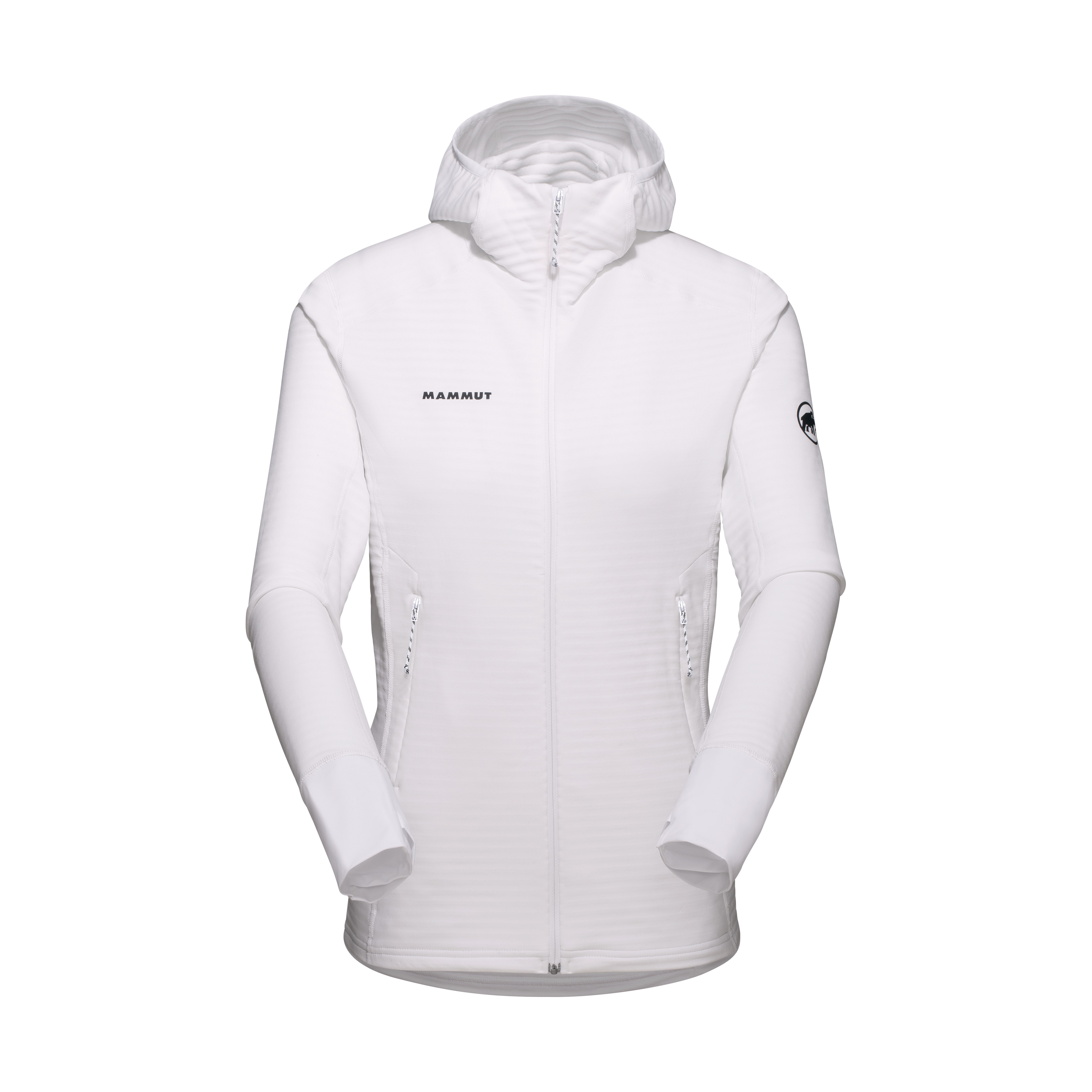 Mammut Women's White Versatile Hooded Mid-Layer Medium
