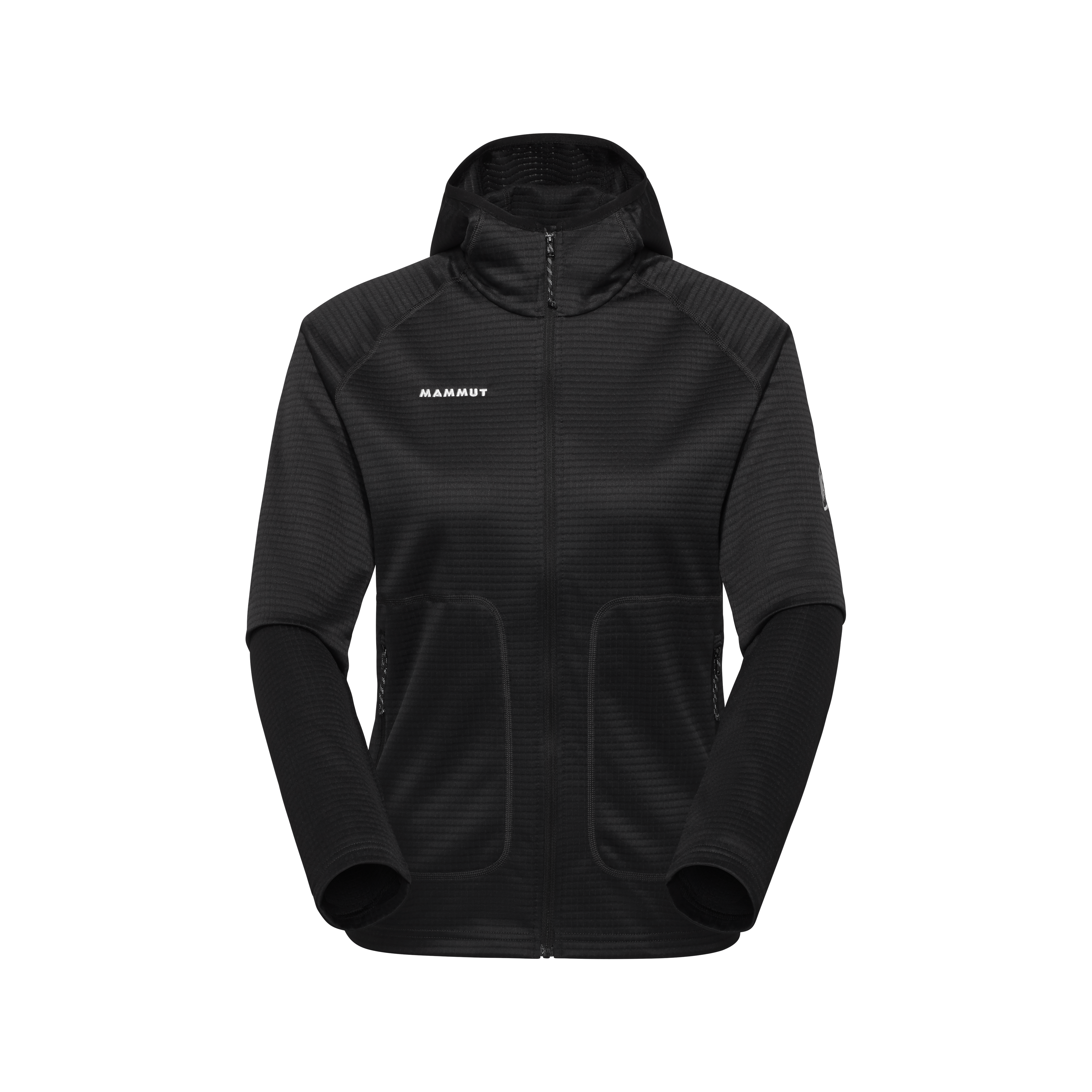 Mammut Women's Black Multifunctional, Hooded Midlayer Jacket Crag Ml Hooded Jacket - Xl