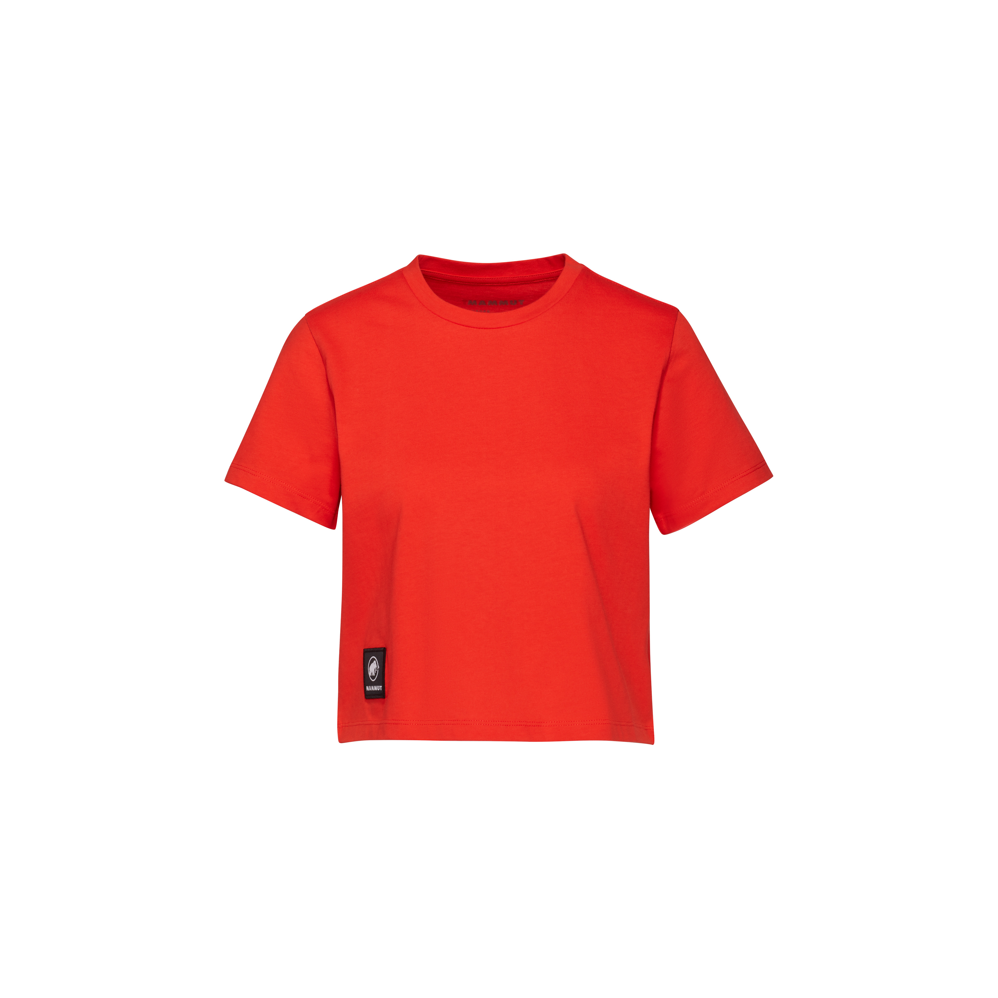 Mammut Women's Red Casual, Sporty Cropped Tee Small