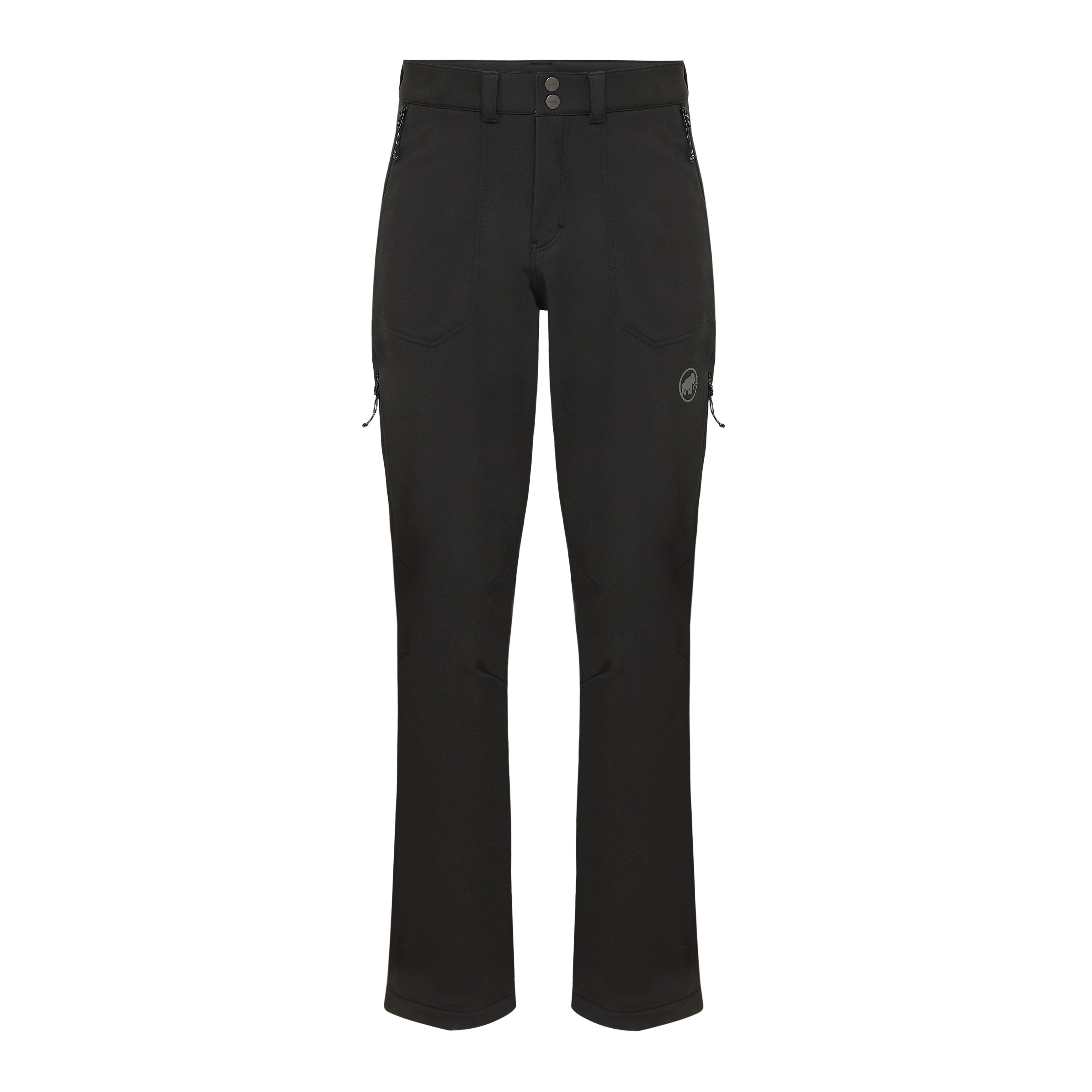 Mammut Men's Black Warm Soft Shell Hiking Pants With Fleece Lining Eu Size 44