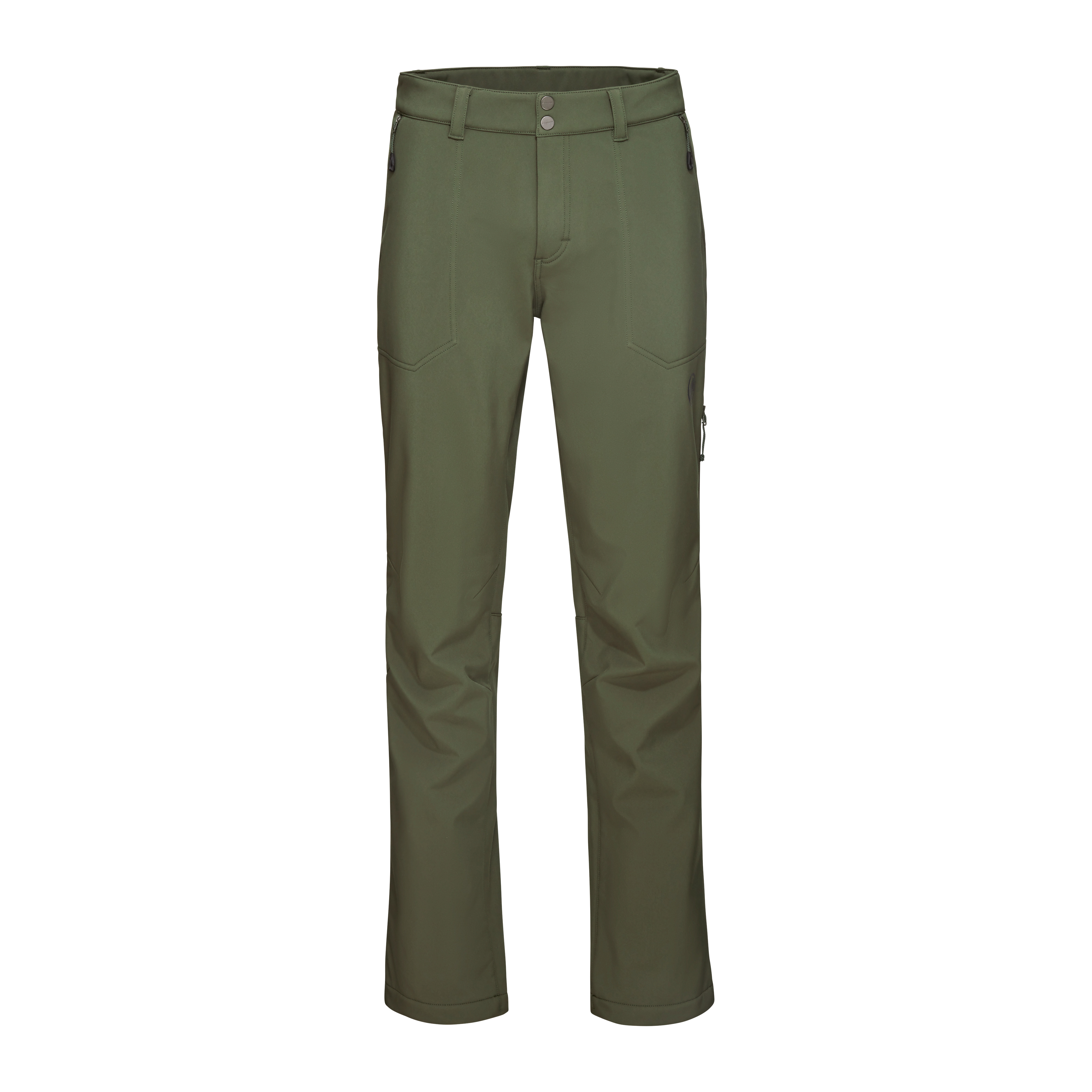Mammut Men's Green Warm Soft Shell Hiking Pants With Fleece Lining Eu Size 48