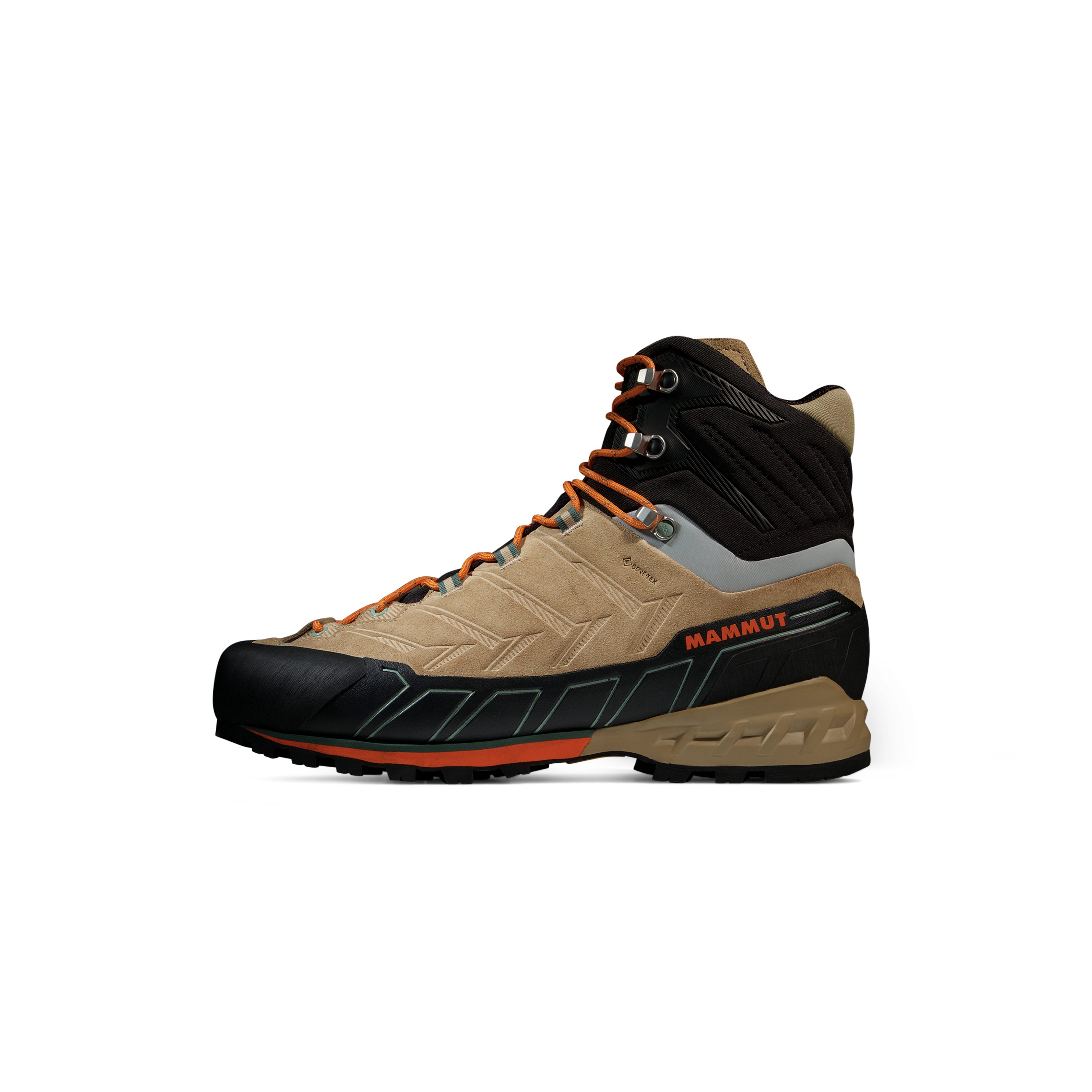 Mammut Men's Beige Stable Mountain Hiking And Via Ferrata Shoe Kento Tour High Gtx - Savannah-Dark Tangerine, Uk 10.5