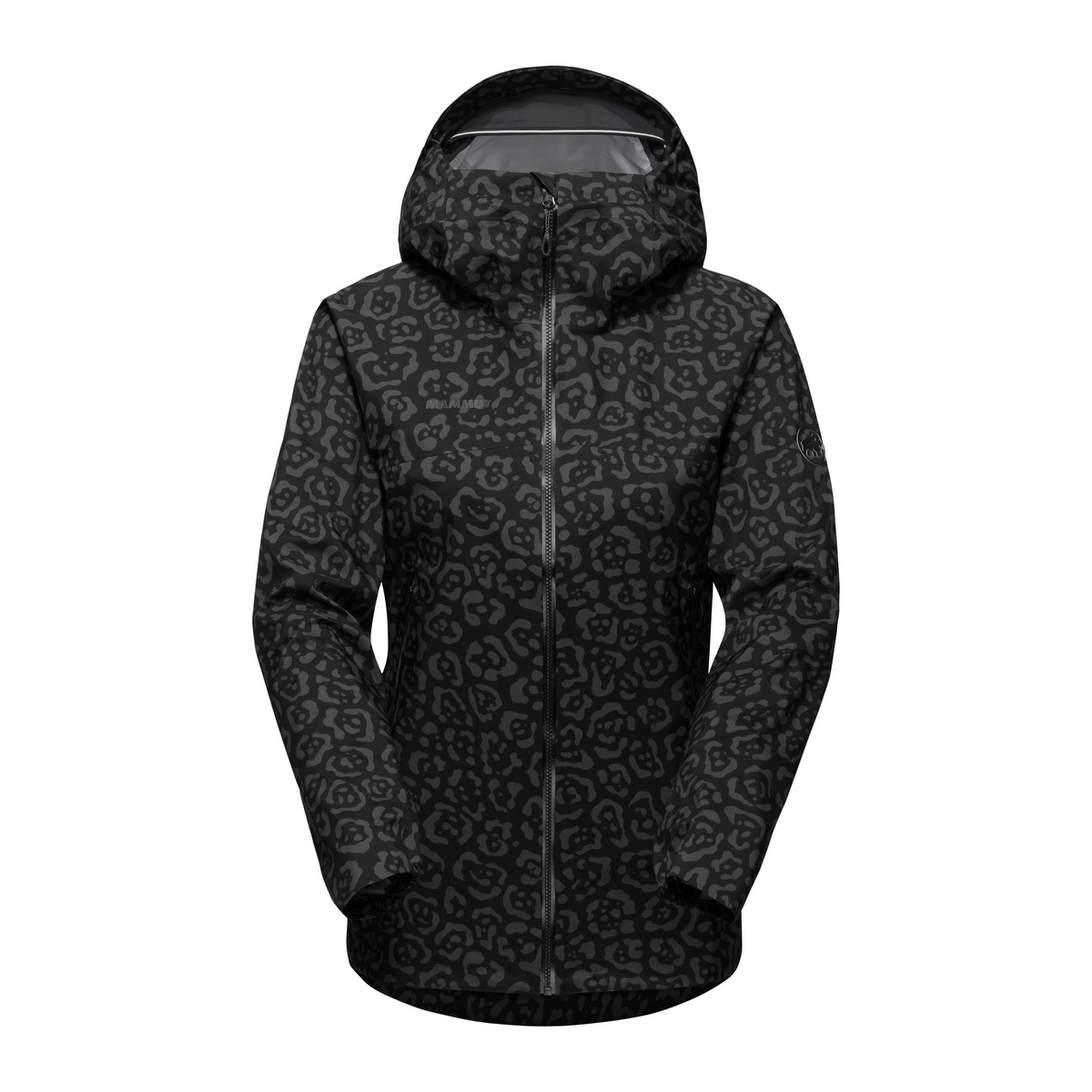 black thin jacket with hood