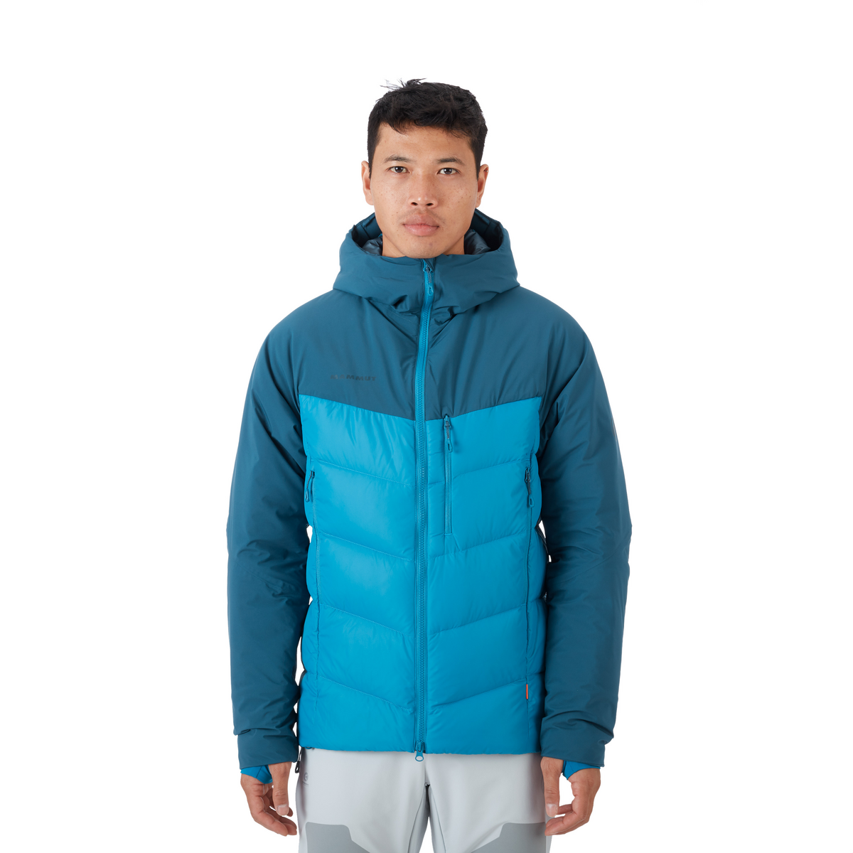 mammut rime pro in hybrid hooded jacket