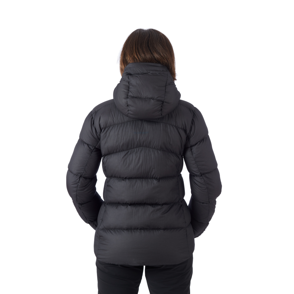 womens black down jacket with hood